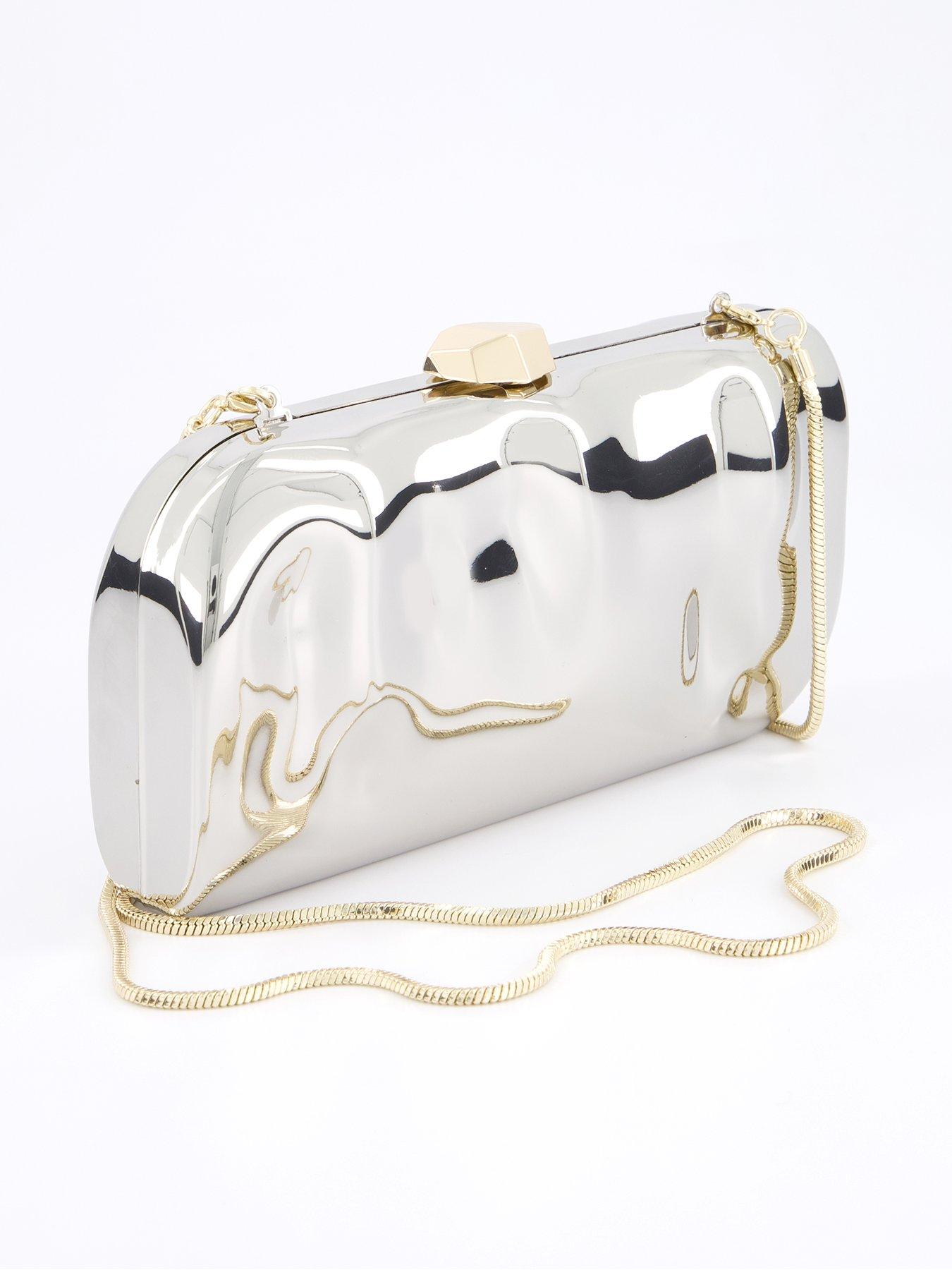 undefined Chain Clutch Bag - Silver
