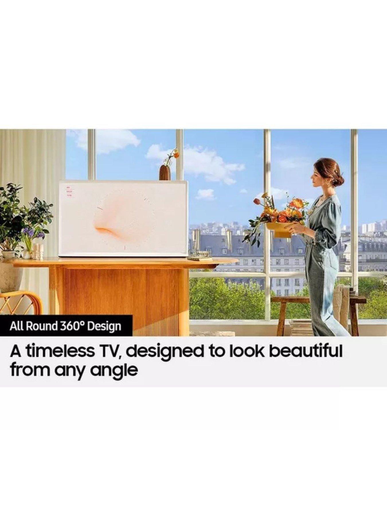 Image 5 of 7 of Samsung 55" The Serif LS01D QLED 4K HDR Smart TV in Cloud White (2024)