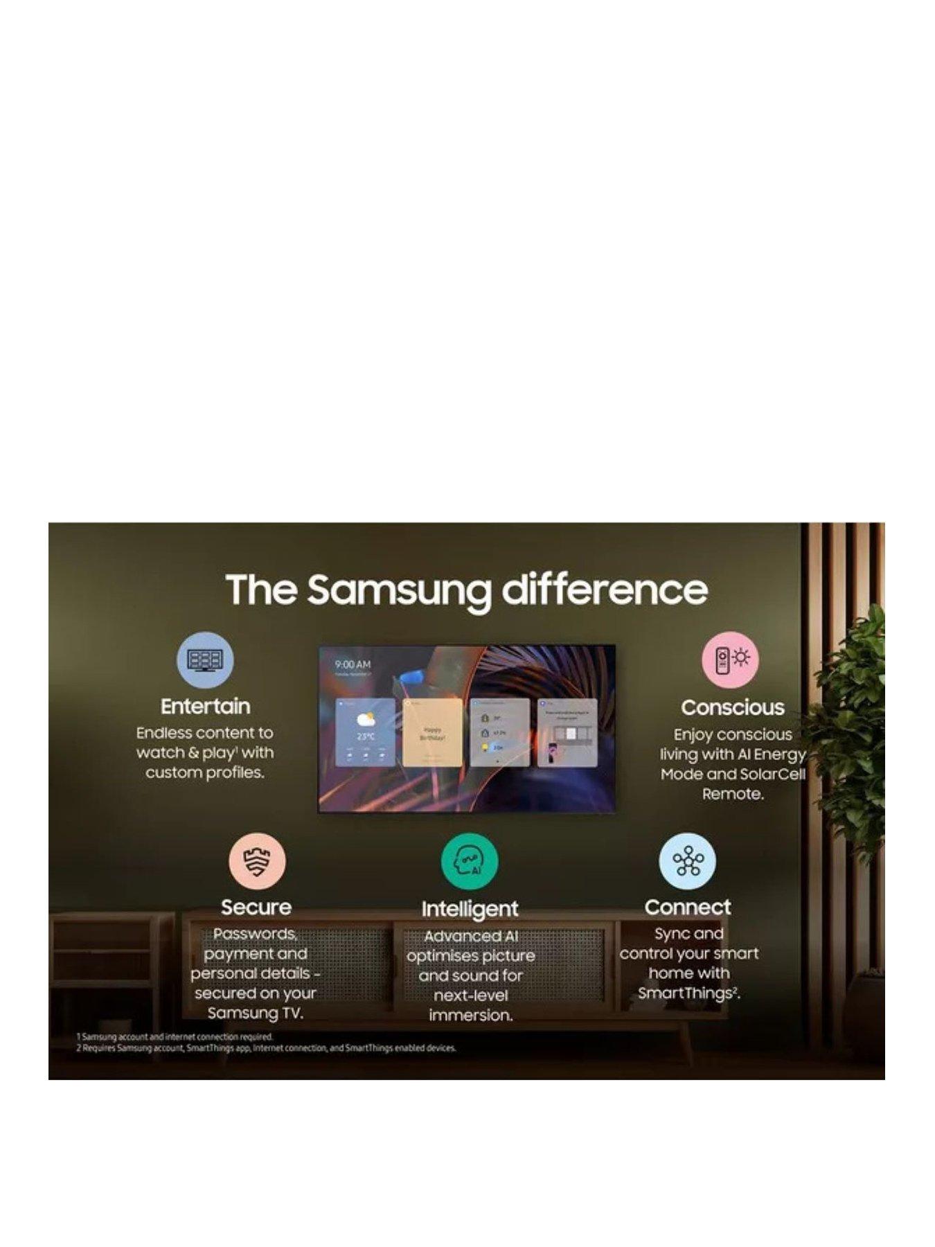 Image 2 of 7 of Samsung 43" The Serif LS01D QLED 4K HDR Smart TV in Cloud White (2024)