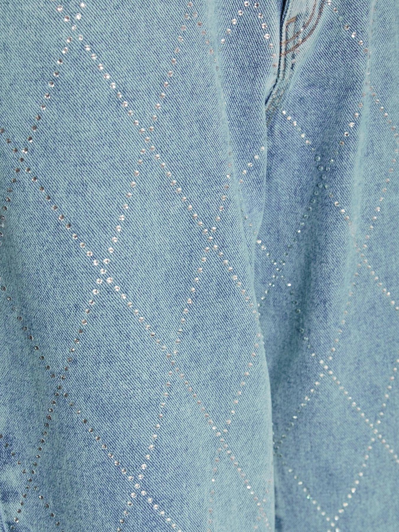  image of quiz-blue-diamante-denim-jeans
