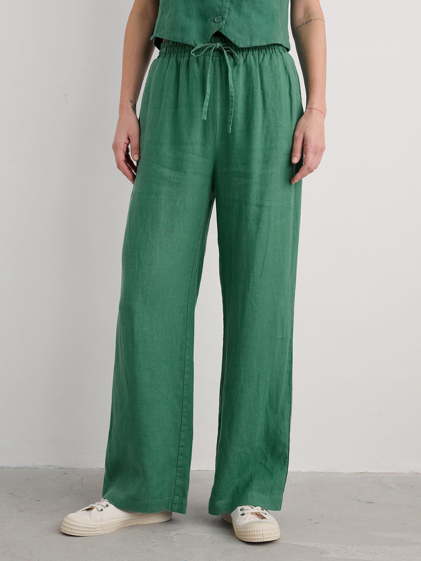 Seasalt Cornwall Tide Flow Trouser - Green