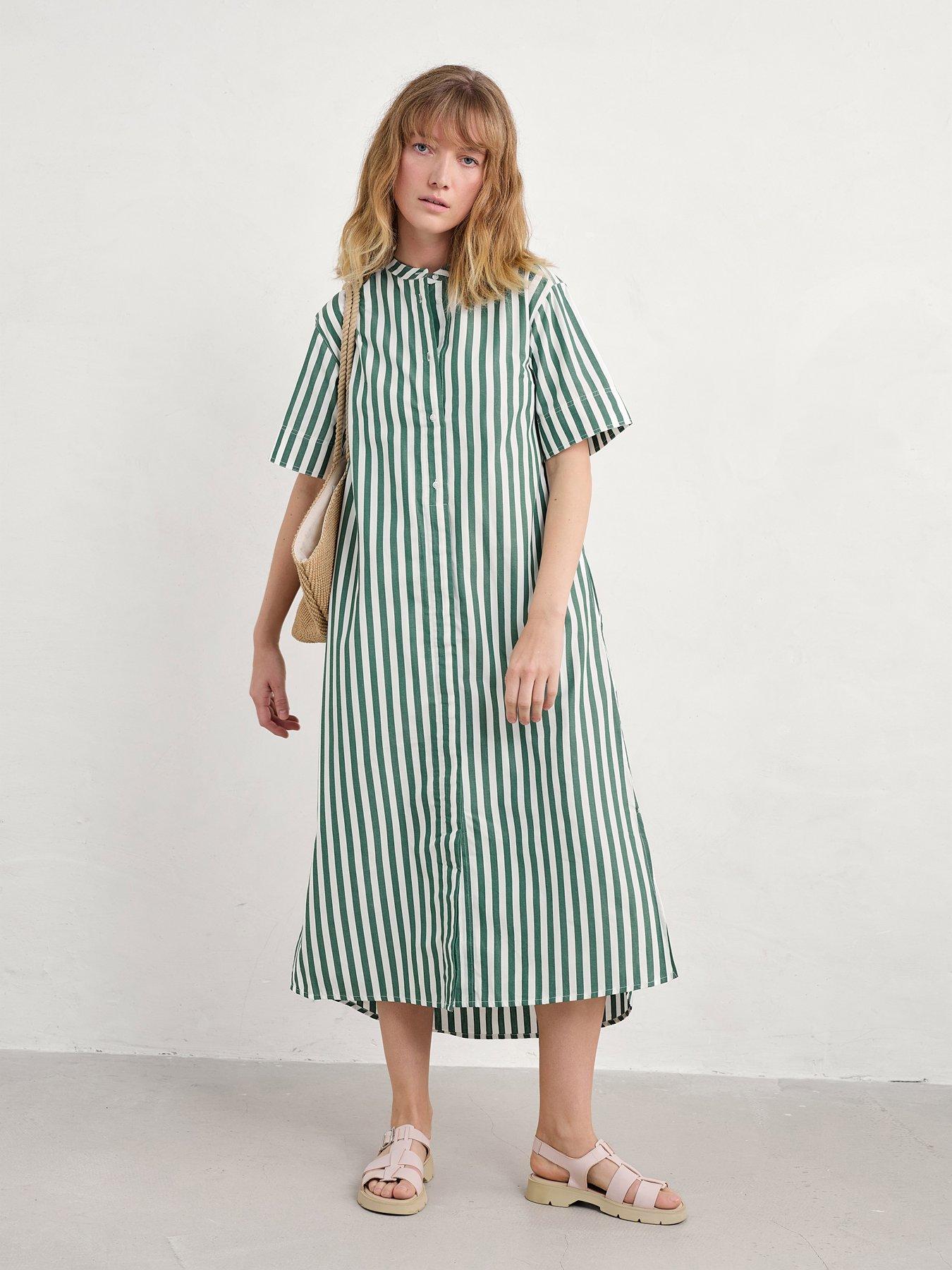 Seasalt Cornwall Harbour Movement Dress - Green