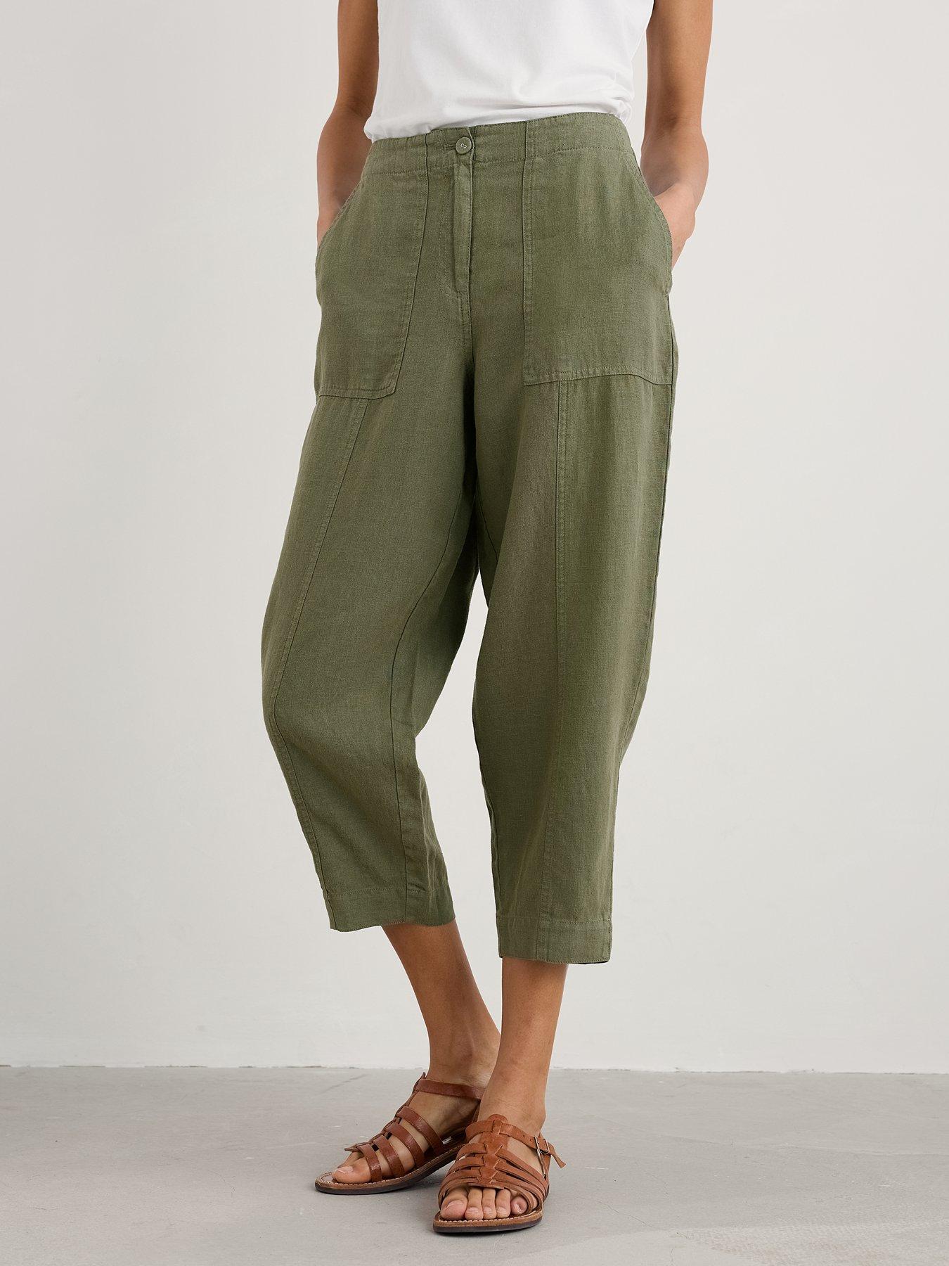 undefined Saltings Crops Trousers - Green