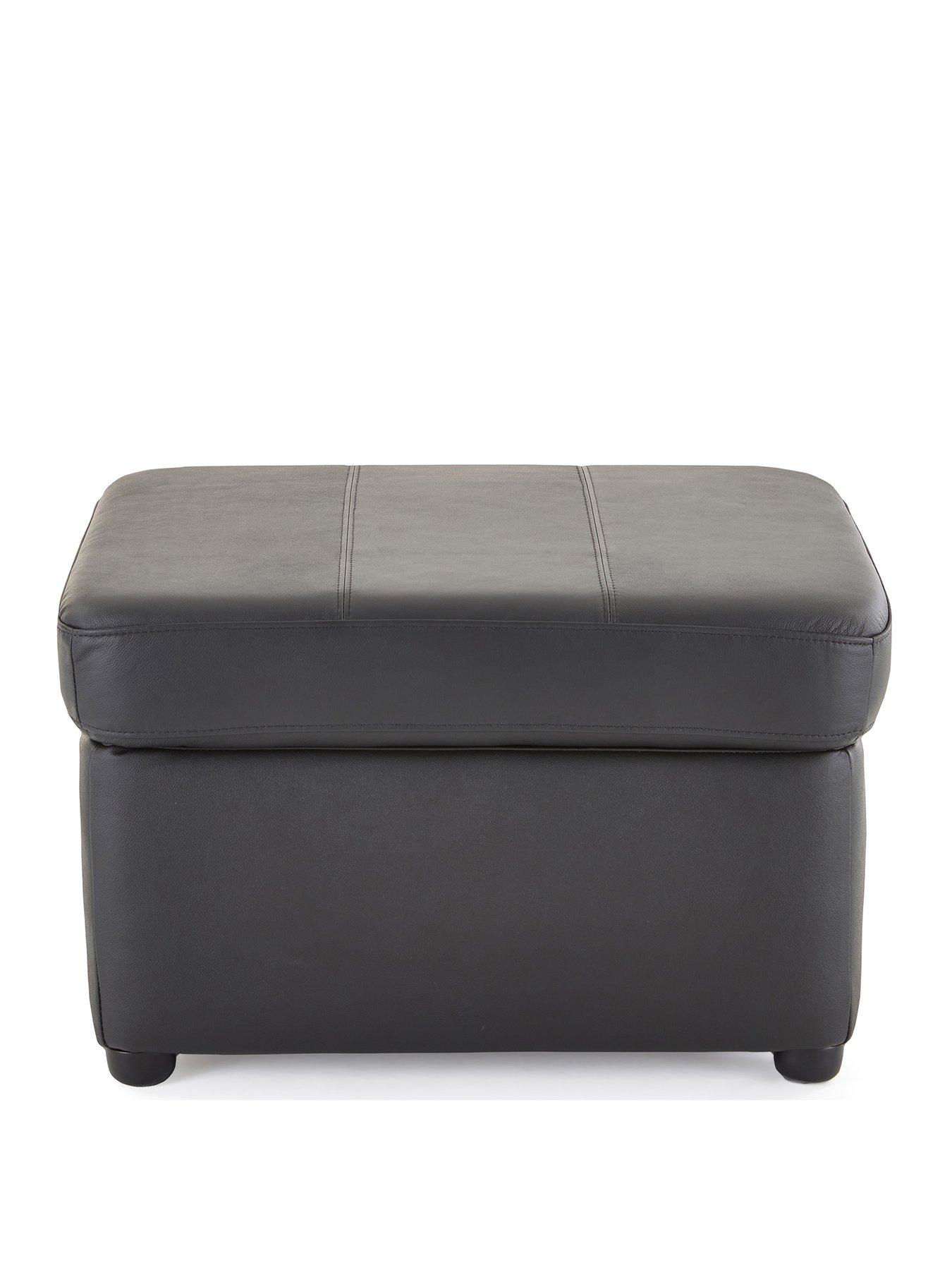 Image 2 of 7 of The Very Collection Wilmslow Leather Footstool with Storage