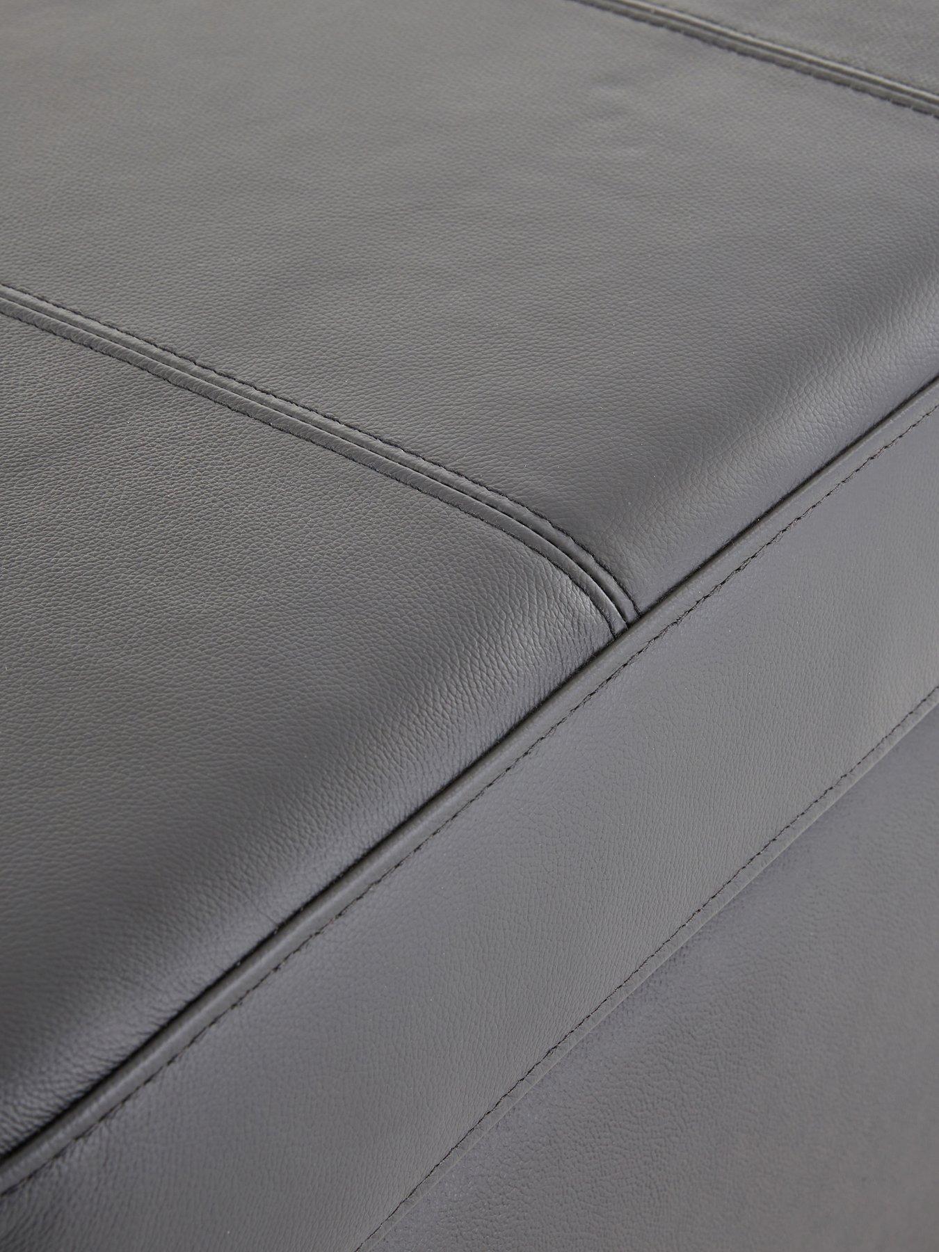 Image 4 of 7 of The Very Collection Wilmslow Leather Footstool with Storage