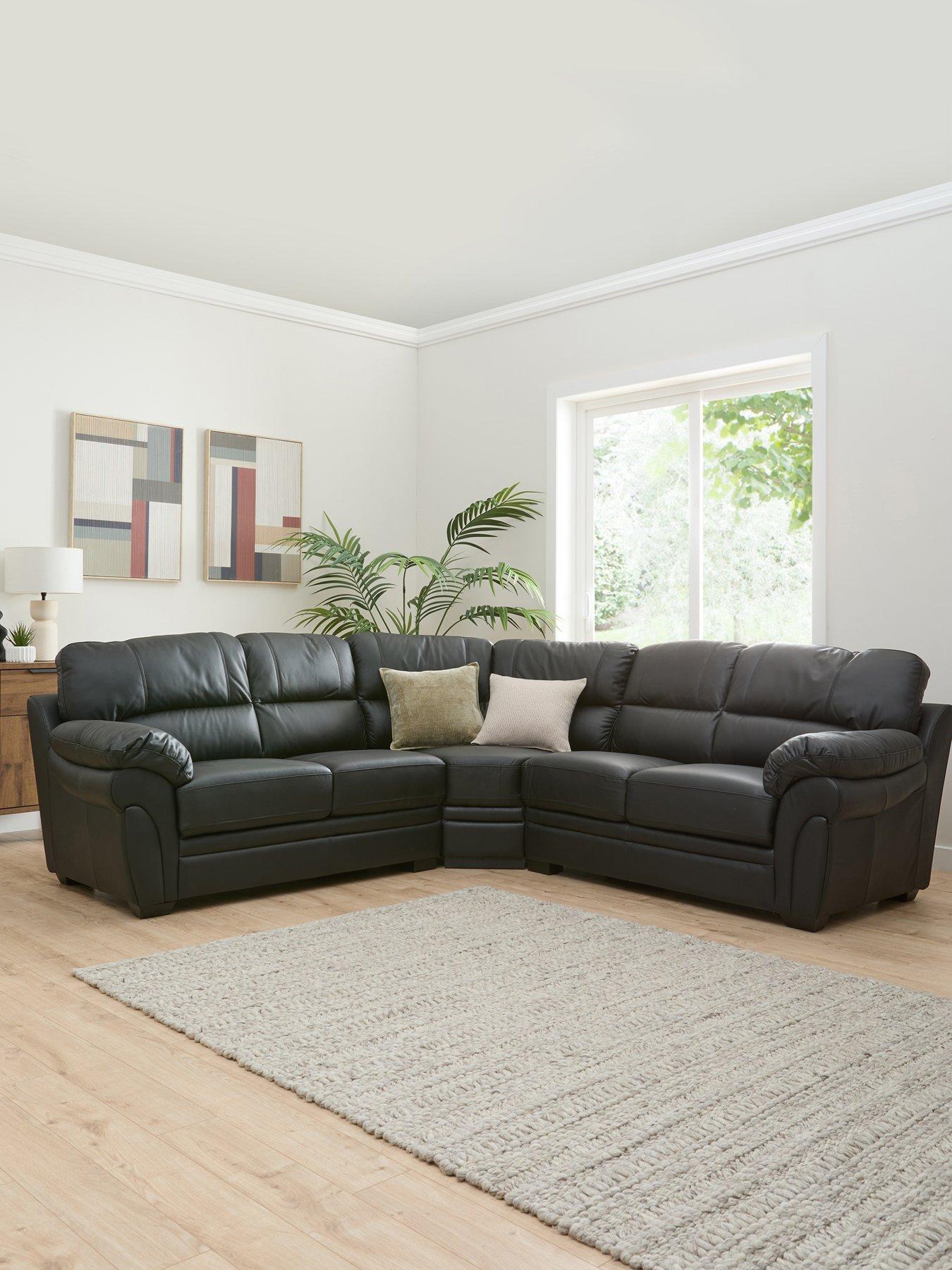 The Very Collection Wilmslow Leather Corner Group - FSC® Certified