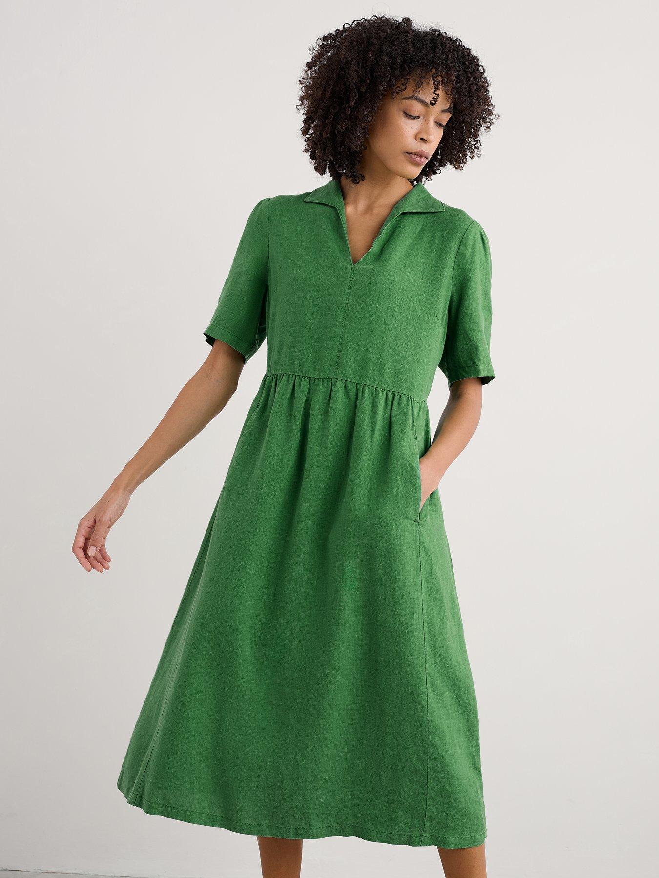 Seasalt Cornwall: Fen Violet Dress - Green