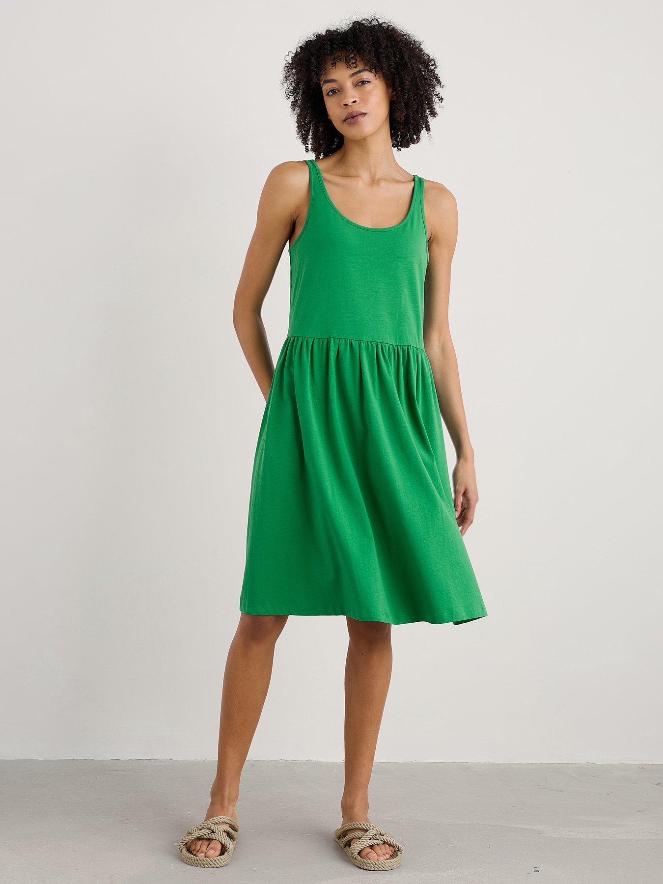 Seasalt Cornwall Sun Splendour Dress - Green