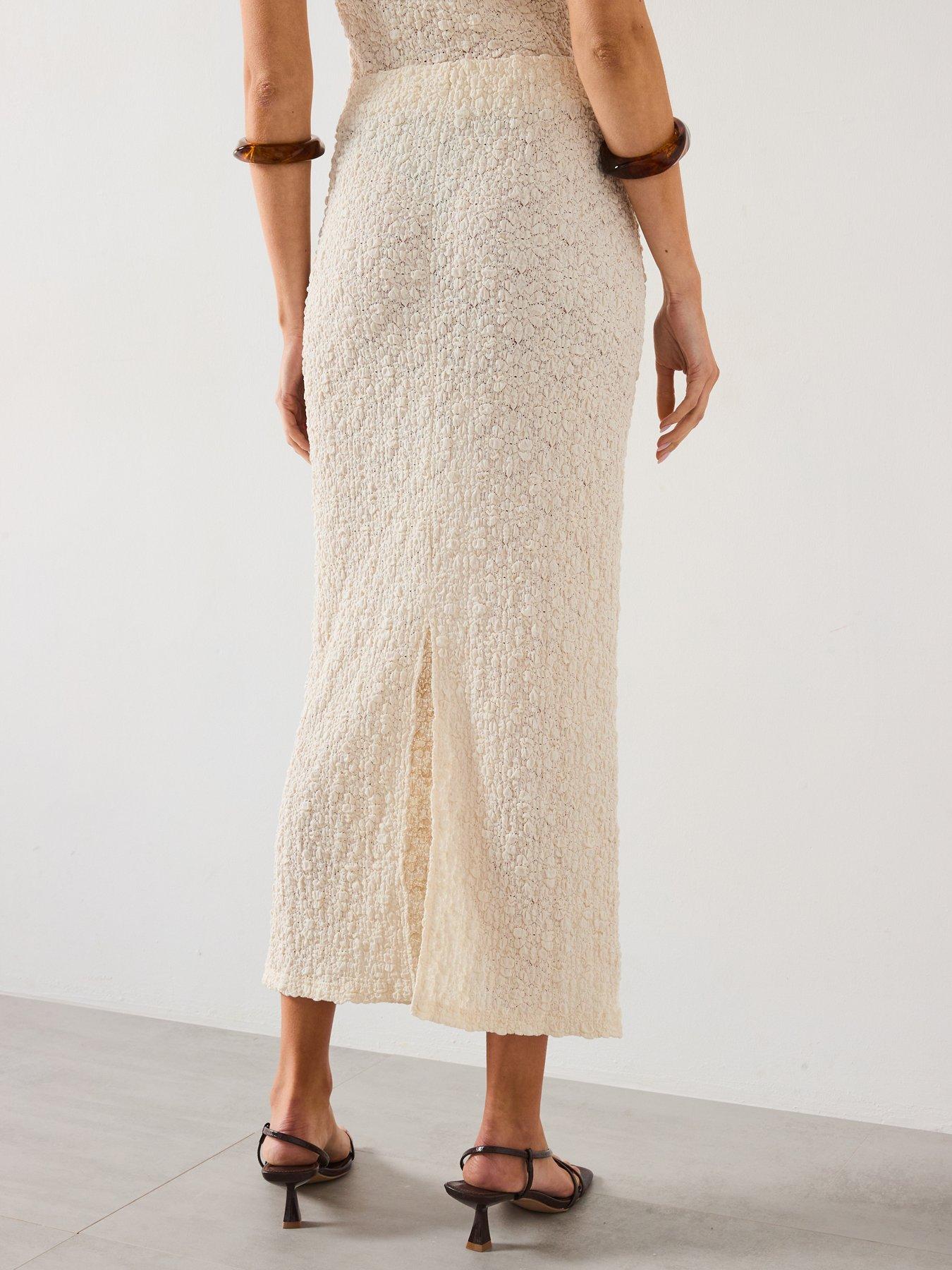 Fringe Mango White Midi Skirt Buy COS Fringed Wool Midi Wrap Skirt