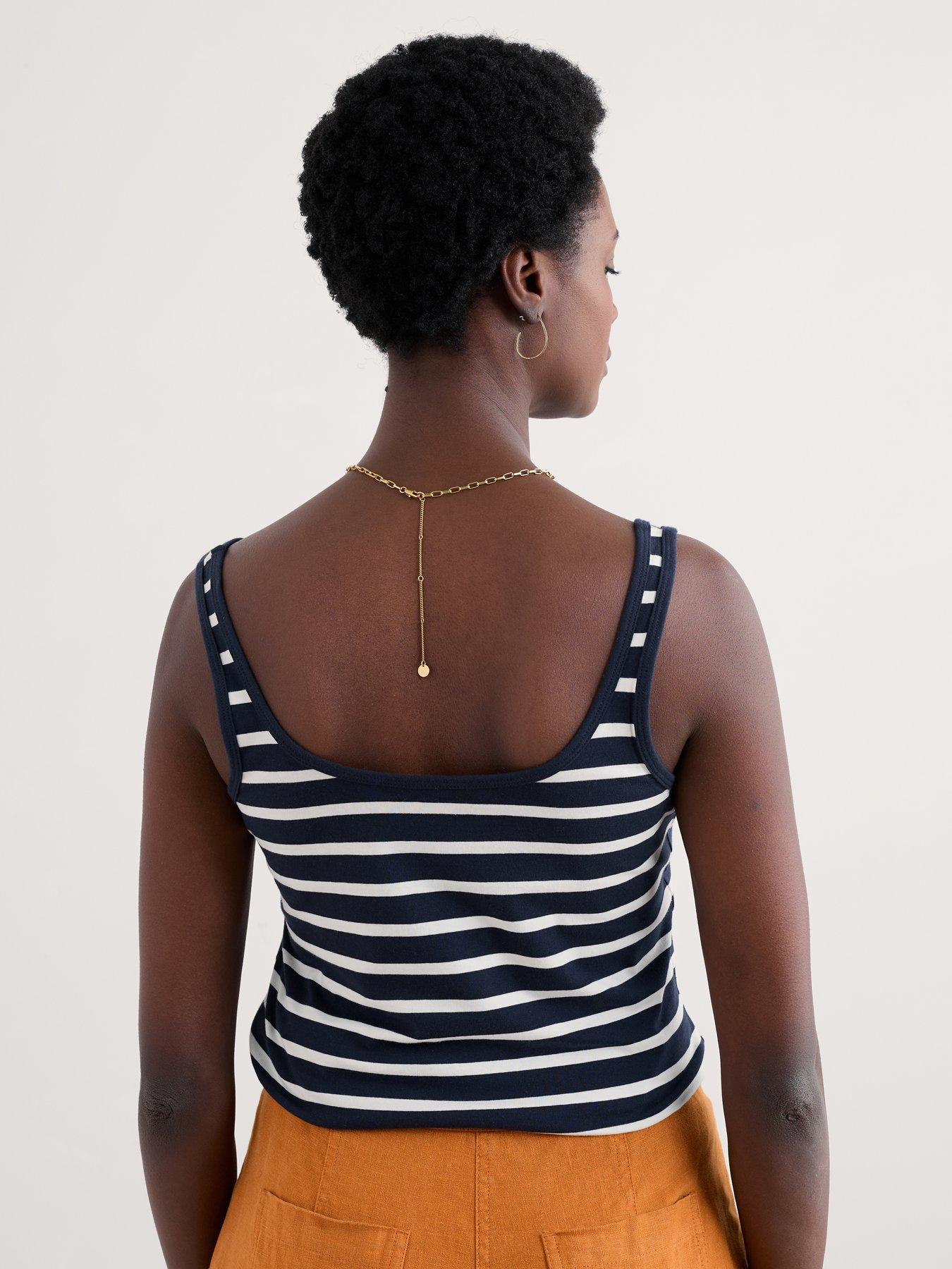 Image 2 of 5 of Seasalt Cornwall Tidal Drift Vest - Navy