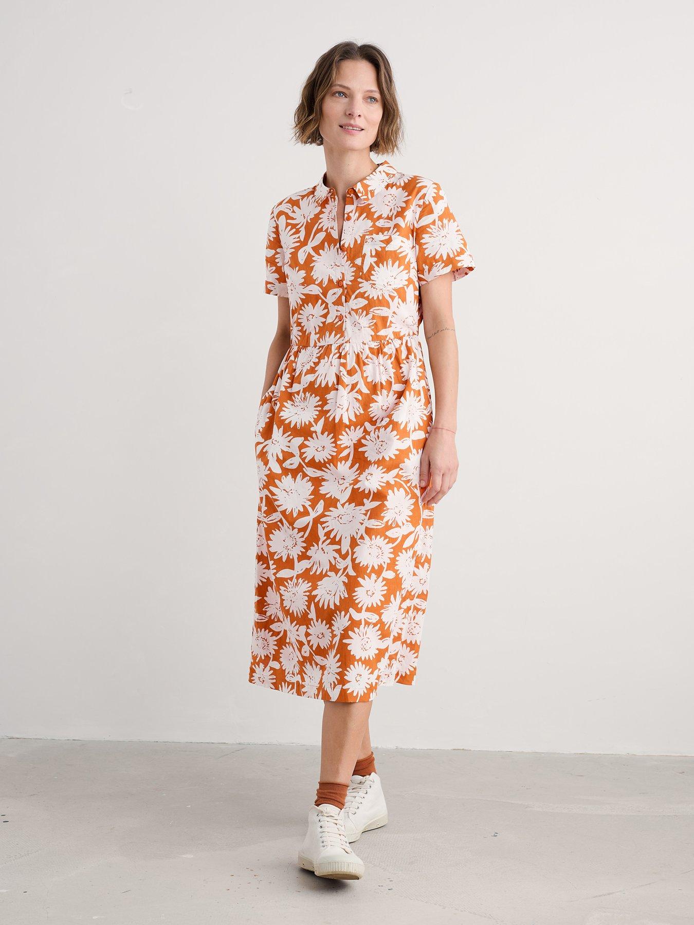 Image 1 of 5 of Seasalt Cornwall Fleet Dress - Yellow