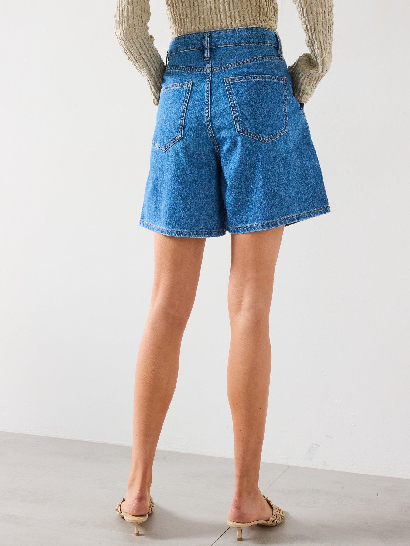 Image 2 of 6 of Mango Bermuda Shorts - Blue