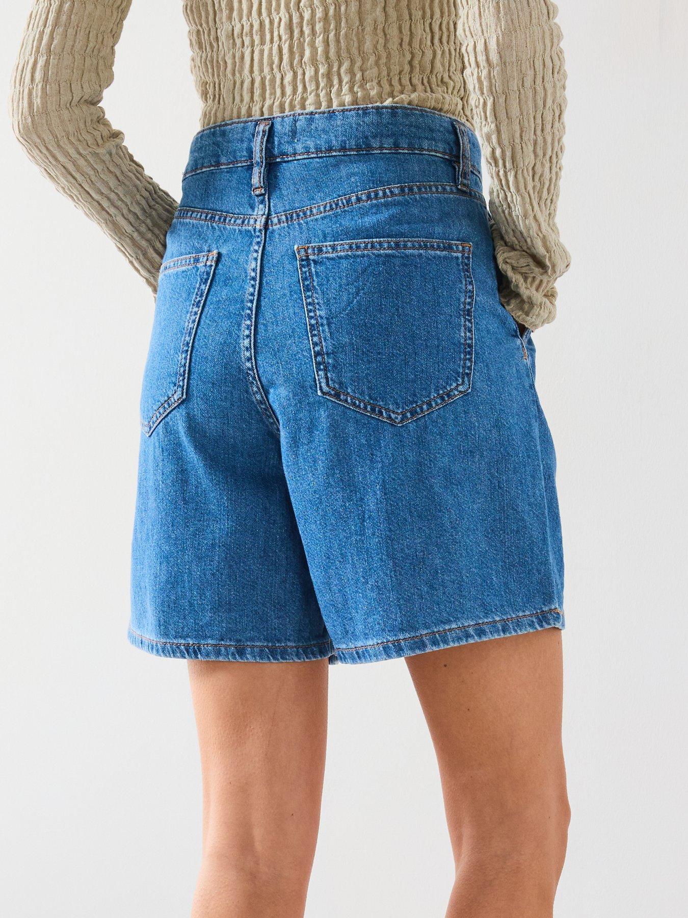 Image 5 of 6 of Mango Bermuda Shorts - Blue