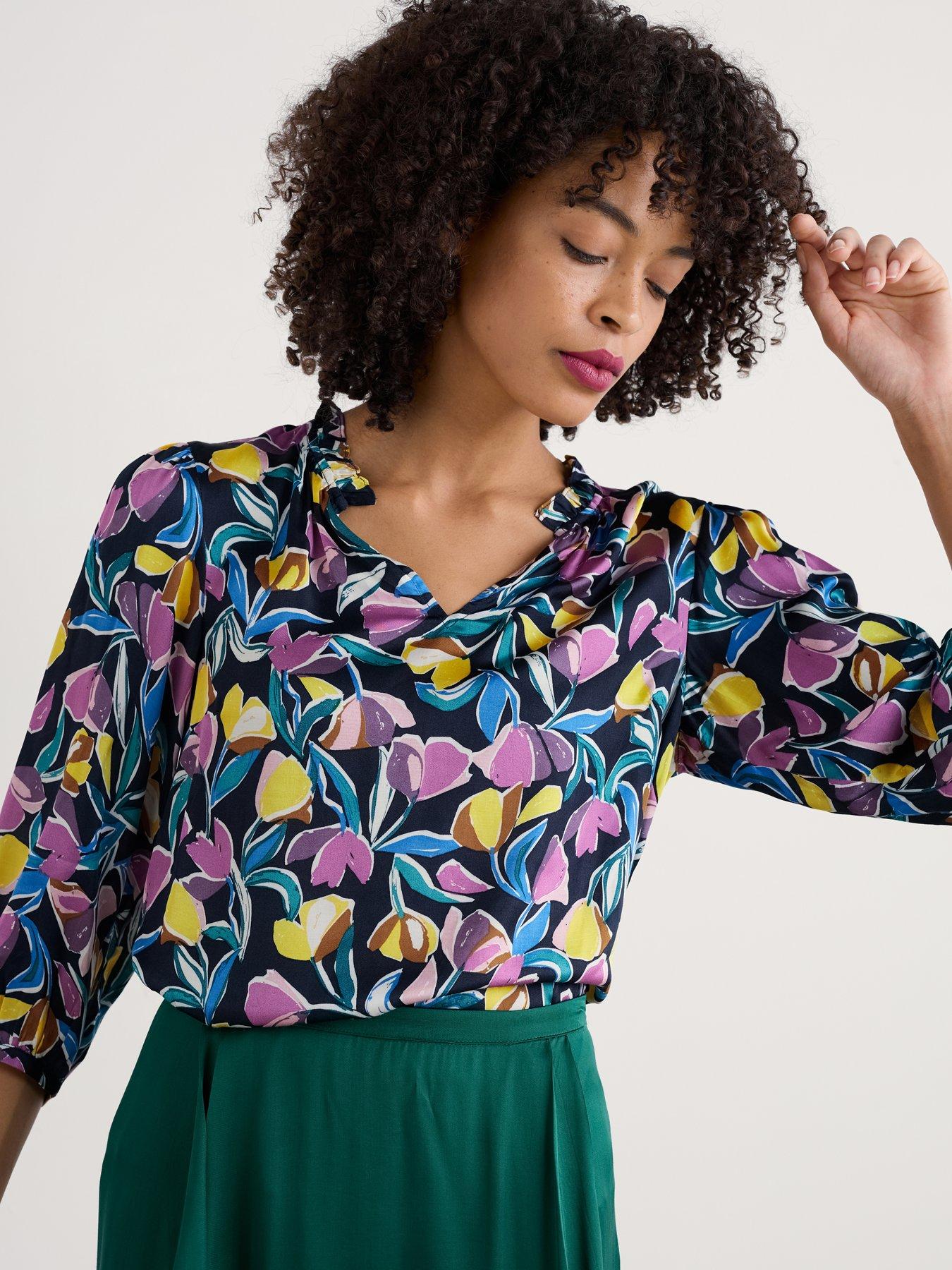 undefined Flower Weave Top - Multi