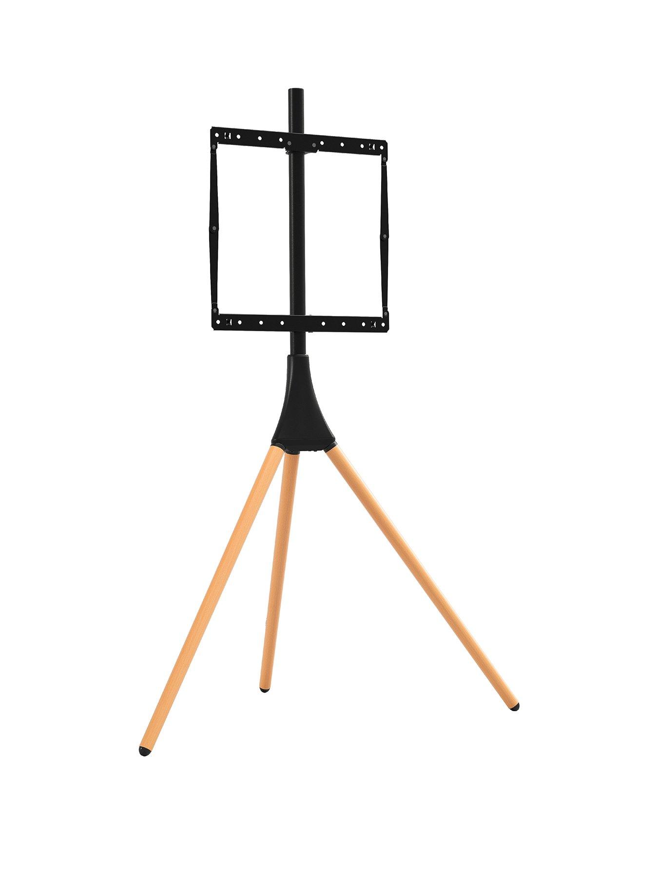 Image 2 of 7 of AVF Camden Freestanding Tripod TV&nbsp;Stand - suits up to&nbsp;32-65 inch TV - Light Wood