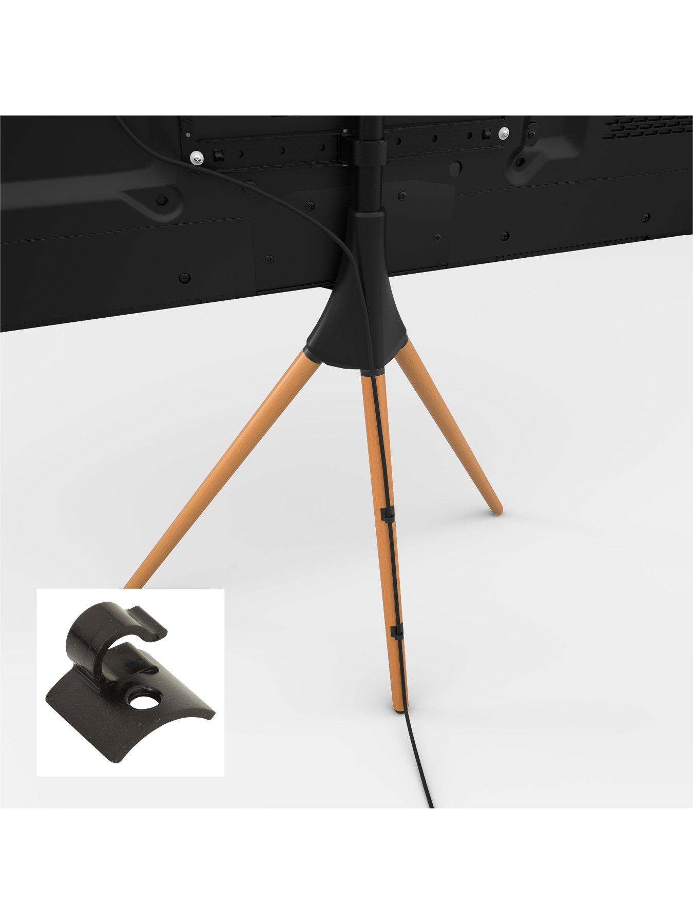 Image 6 of 7 of AVF Camden Freestanding Tripod TV&nbsp;Stand - suits up to&nbsp;32-65 inch TV - Light Wood
