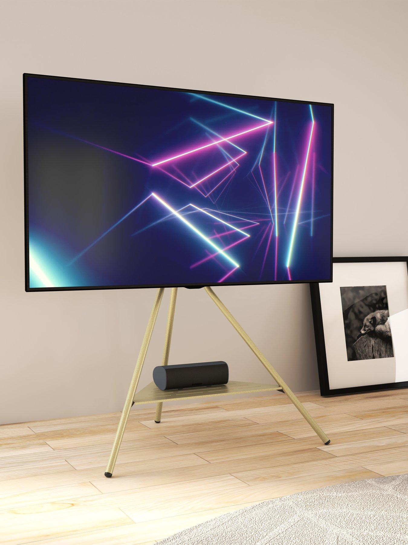 undefined Tiga Freestanding Metal TV Tripod - fits between 32 - 65 inch TV - Gold