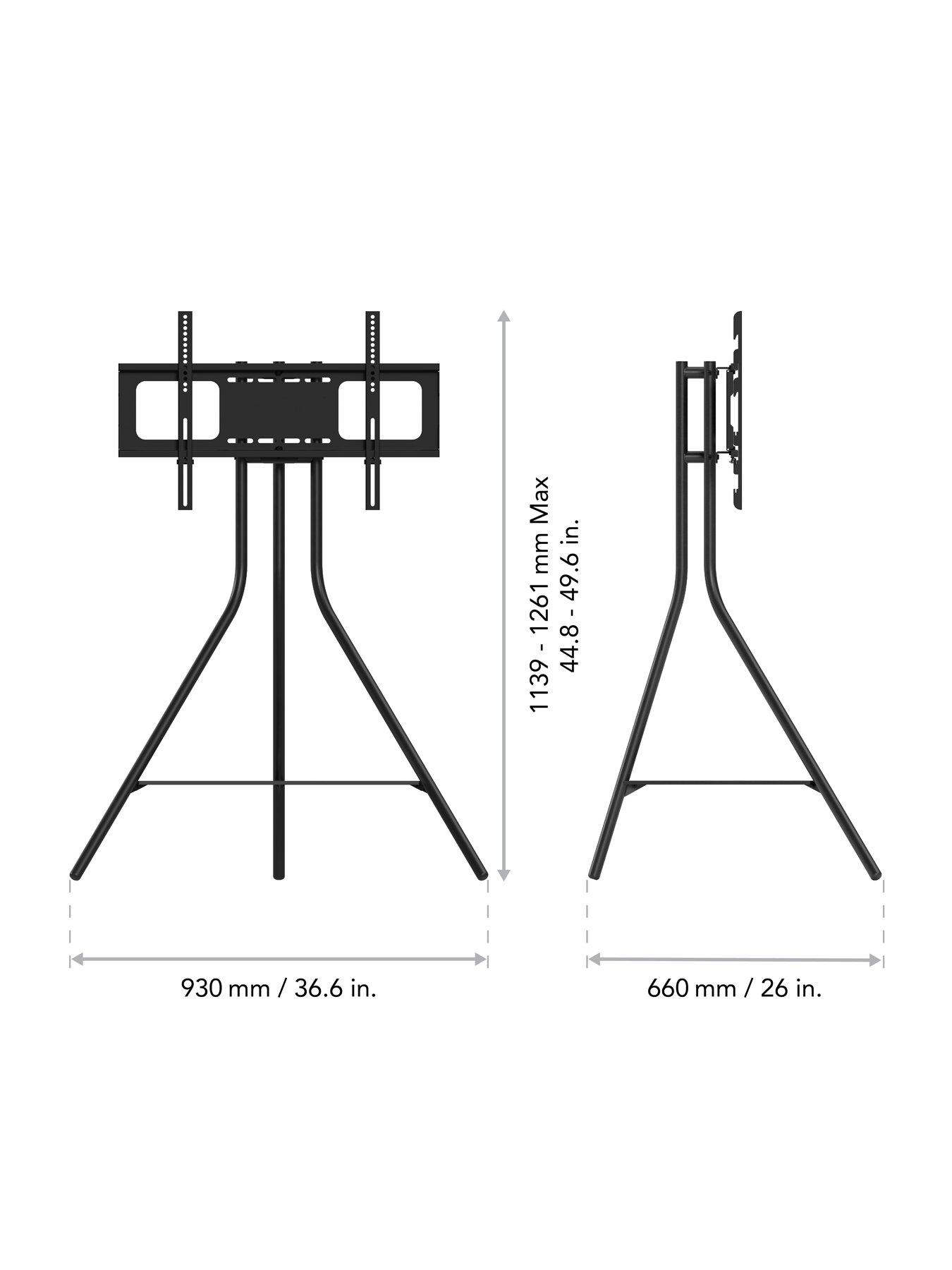 Image 7 of 7 of AVF Tiga Freestanding Metal TV Tripod - fits between&nbsp;32 - 65 inch TV - Black