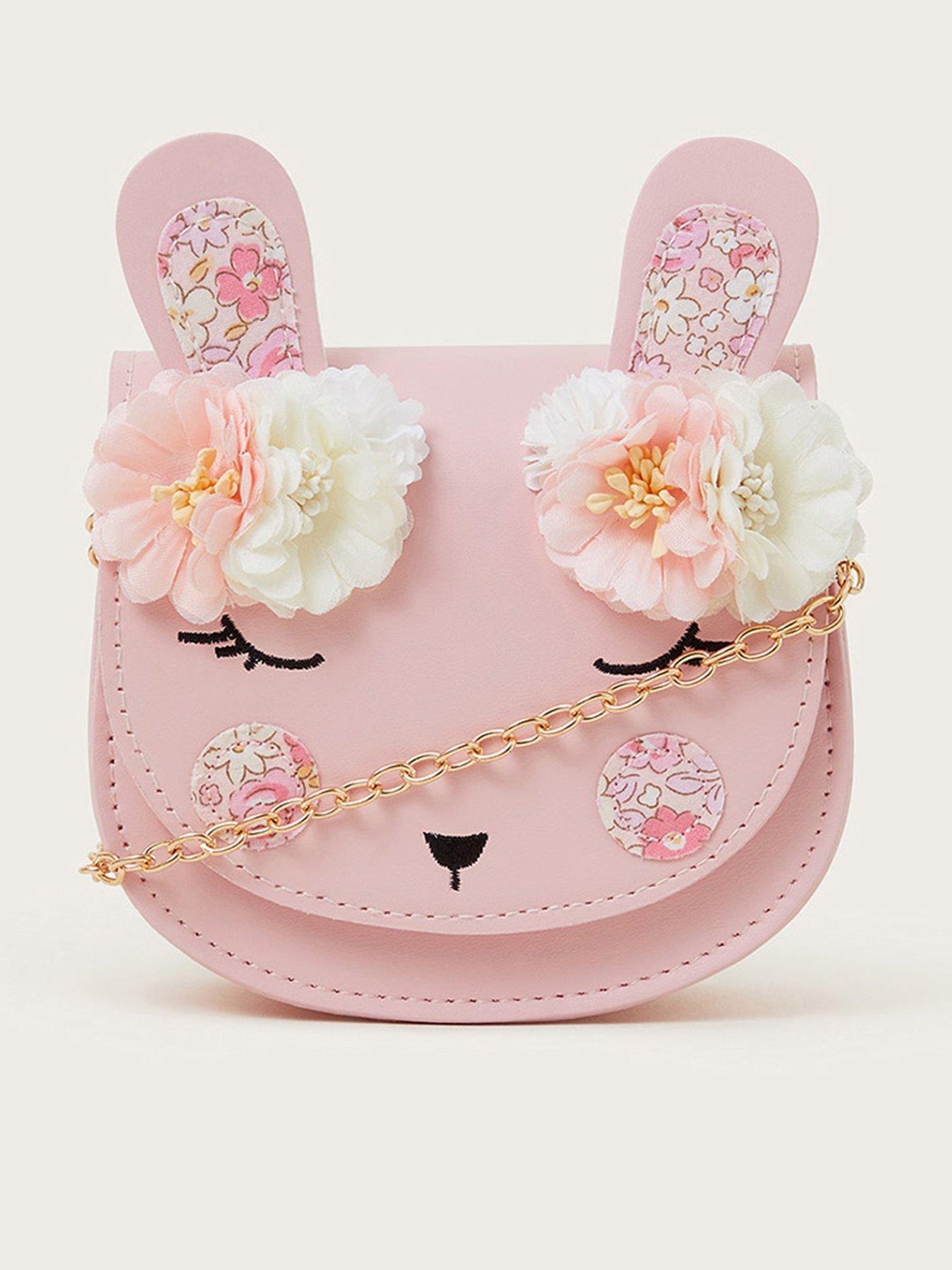 undefined Girls Flower Bunny Bag - Pink