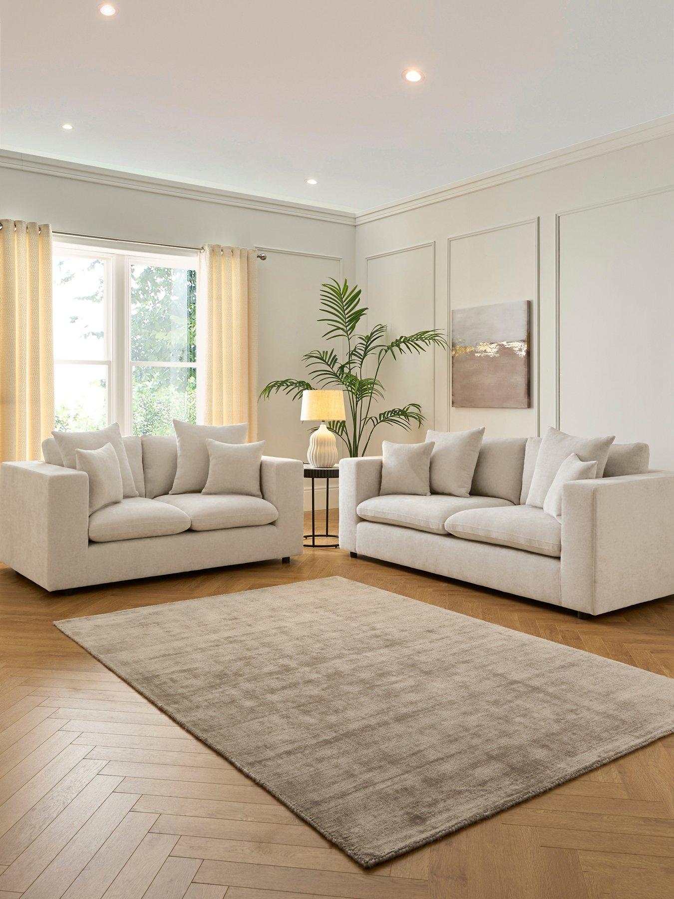 The Very Collection Missouri 3 Seater + 2 Seater Fabric Sofa Set (Buy  &  SAVE!)