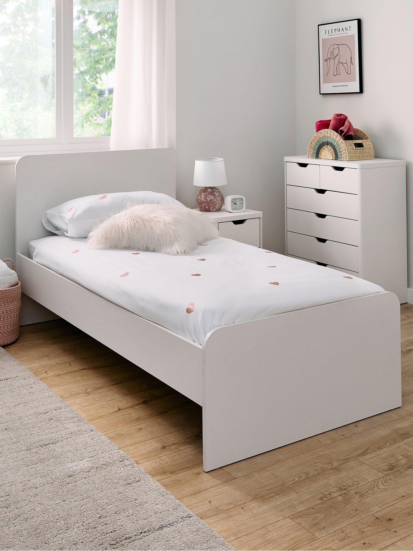 The Very Collection Aspen Kids Bed with Mattress Options (Buy  &  SAVE) - White Oak Effect