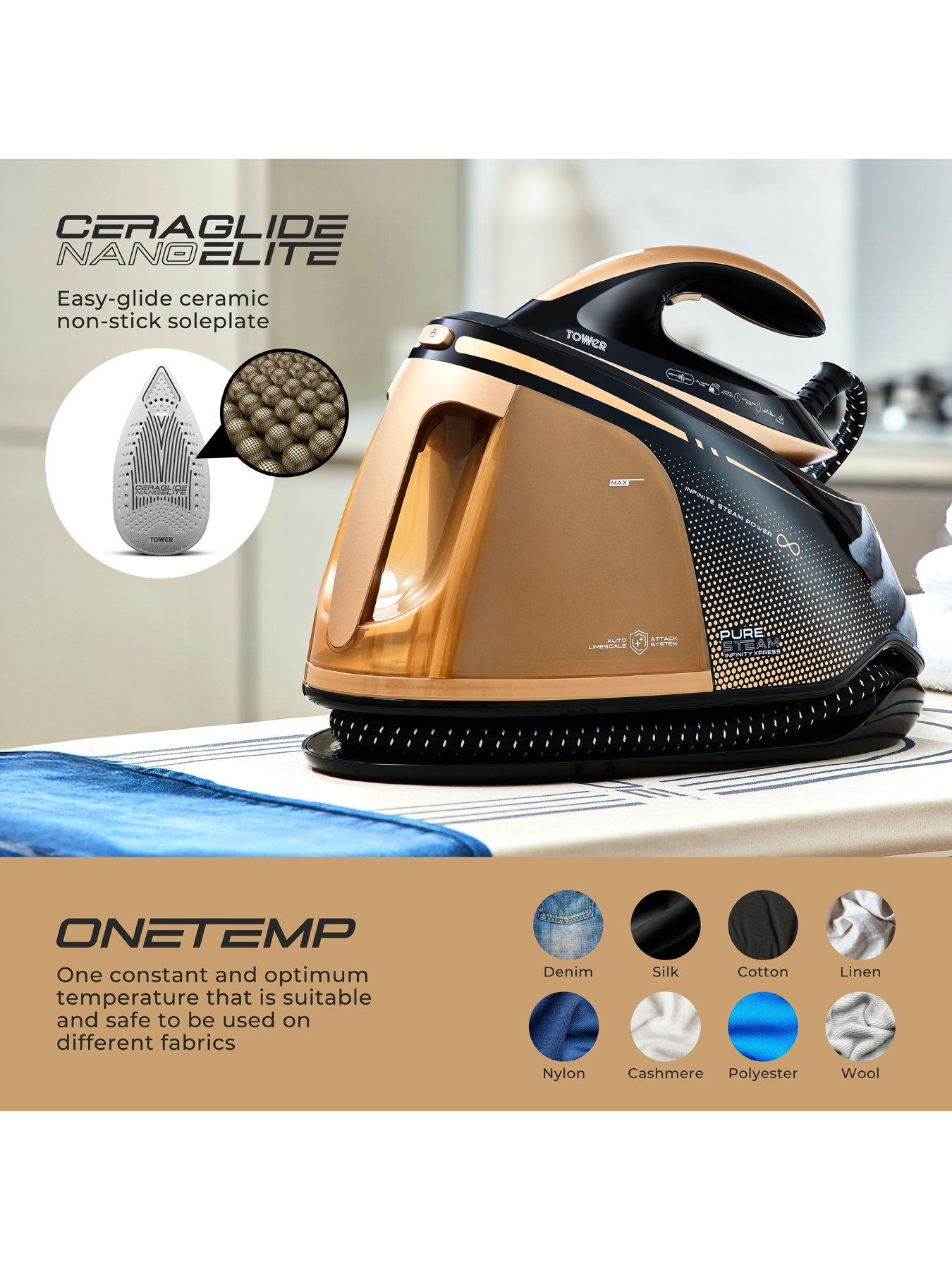 Image 5 of 8 of Tower T22030GLD PureSteam Infinity Xpress 8 Bar Steam Generator Iron - Black