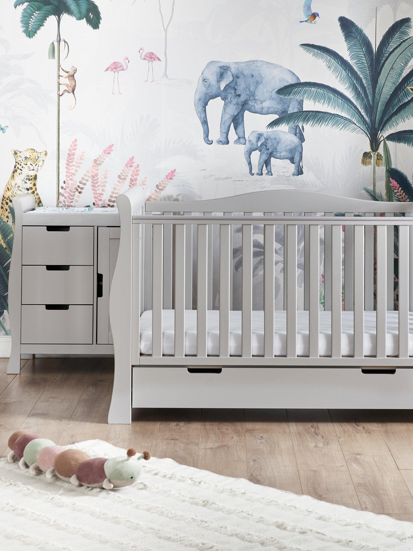 Obaby Stamford Luxe 2 Piece Room Set - Warm Grey