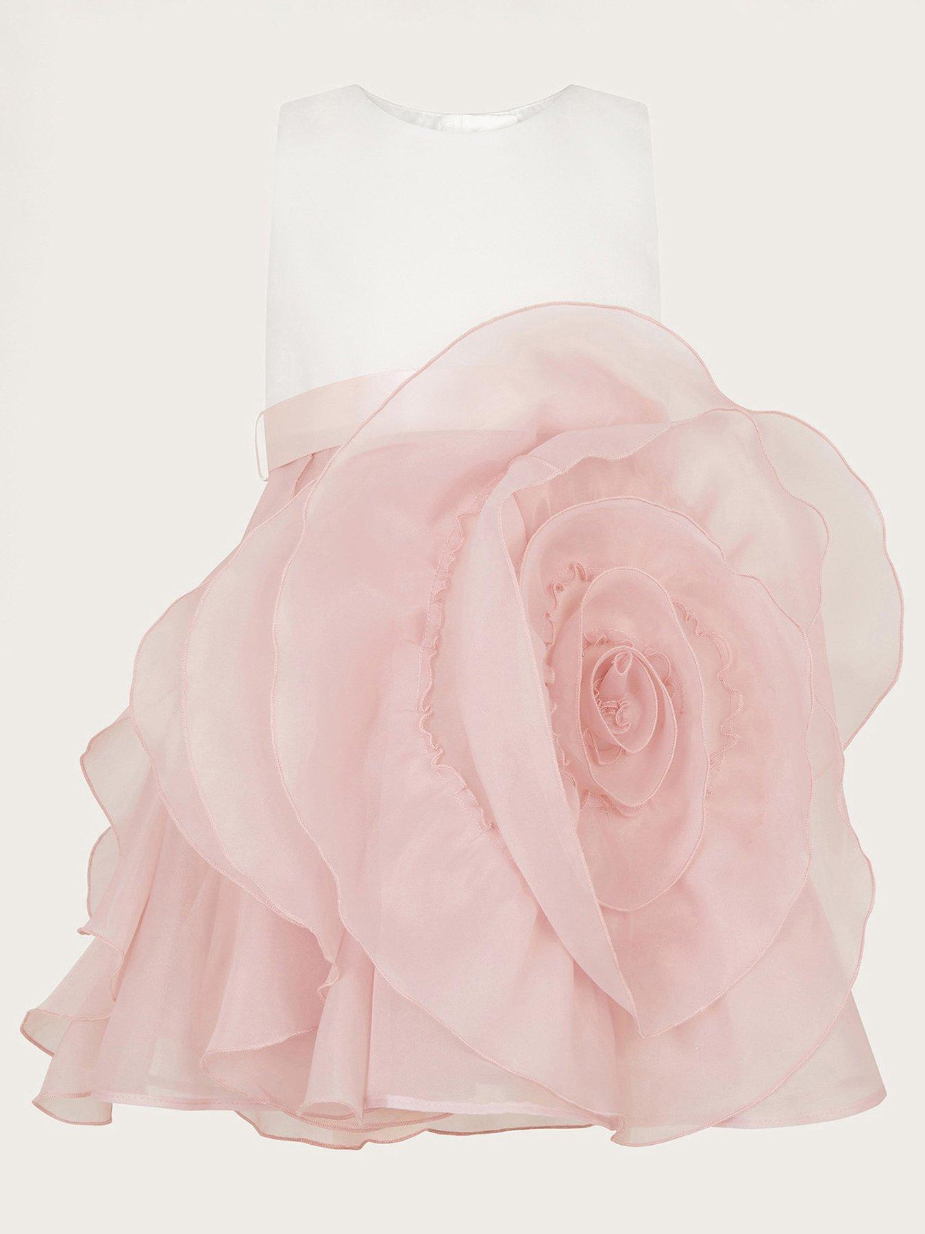 undefined Baby Girls Organza Flower Cancan Dress - Pink