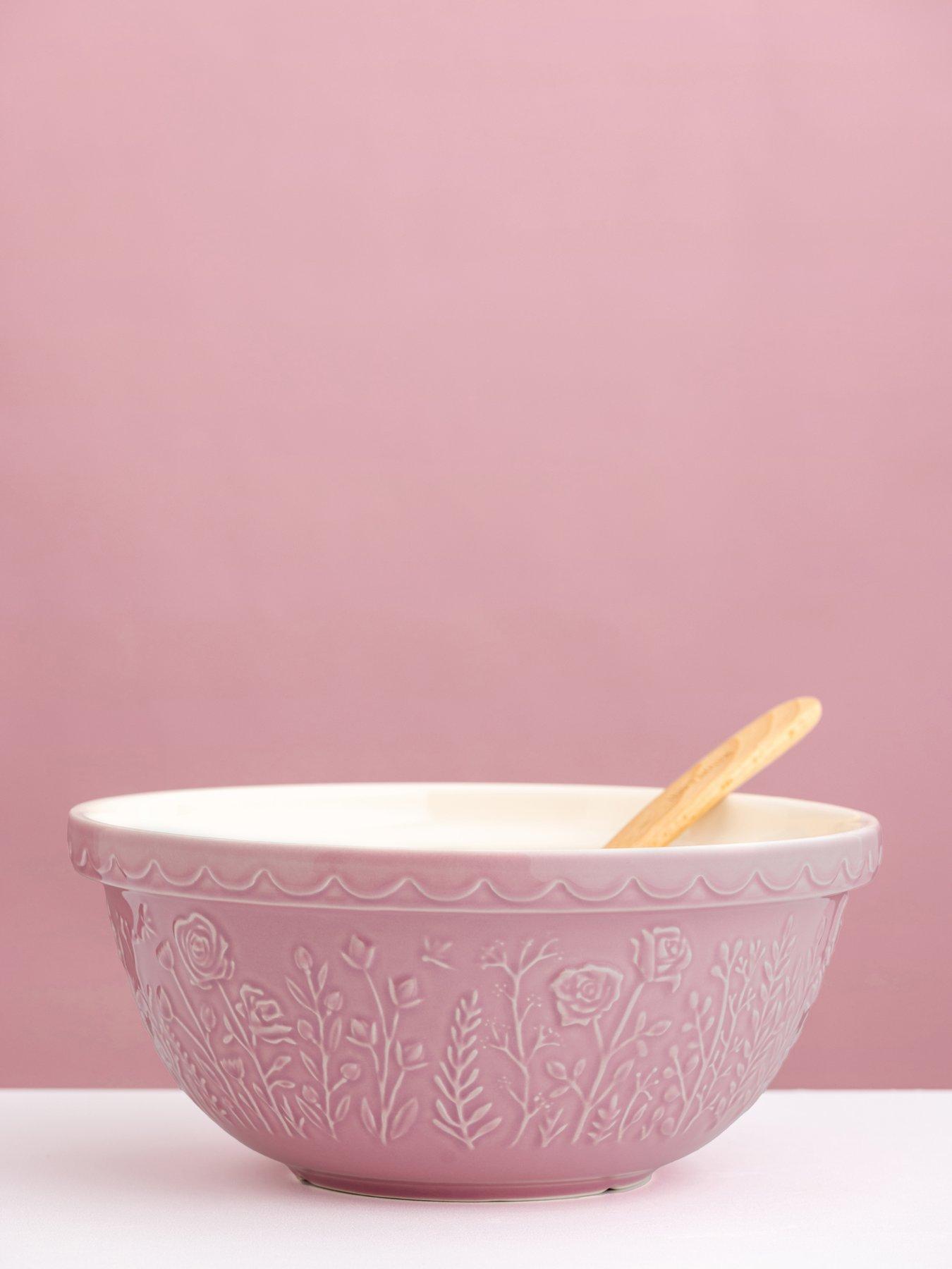 Image 1 of 3 of Mason Cash In The Meadow Mixing Bowl in Pink Rose &ndash; 29 cm