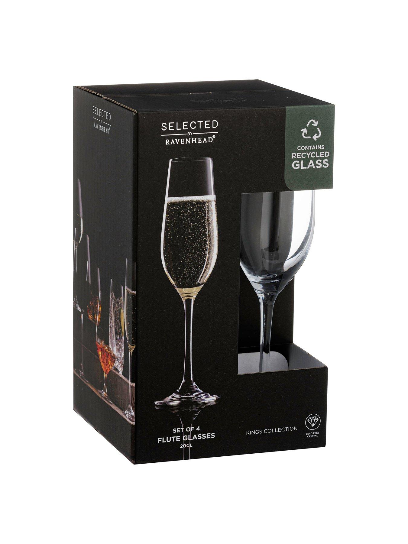 Image 4 of 5 of Ravenhead Kings Collection &ndash; Set of 4 Flute Glasses