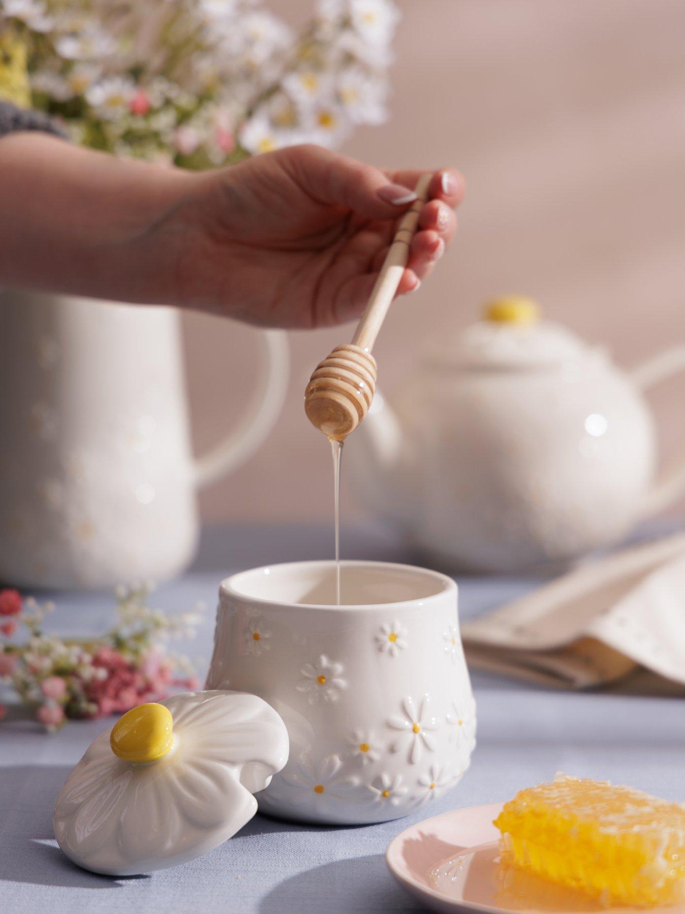 Image 1 of 4 of Price & Kensington Daisy Honey Pot and Drizzler&nbsp;