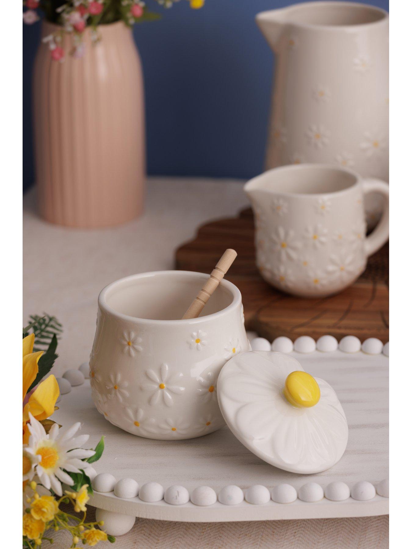 Image 4 of 4 of Price & Kensington Daisy Honey Pot and Drizzler&nbsp;