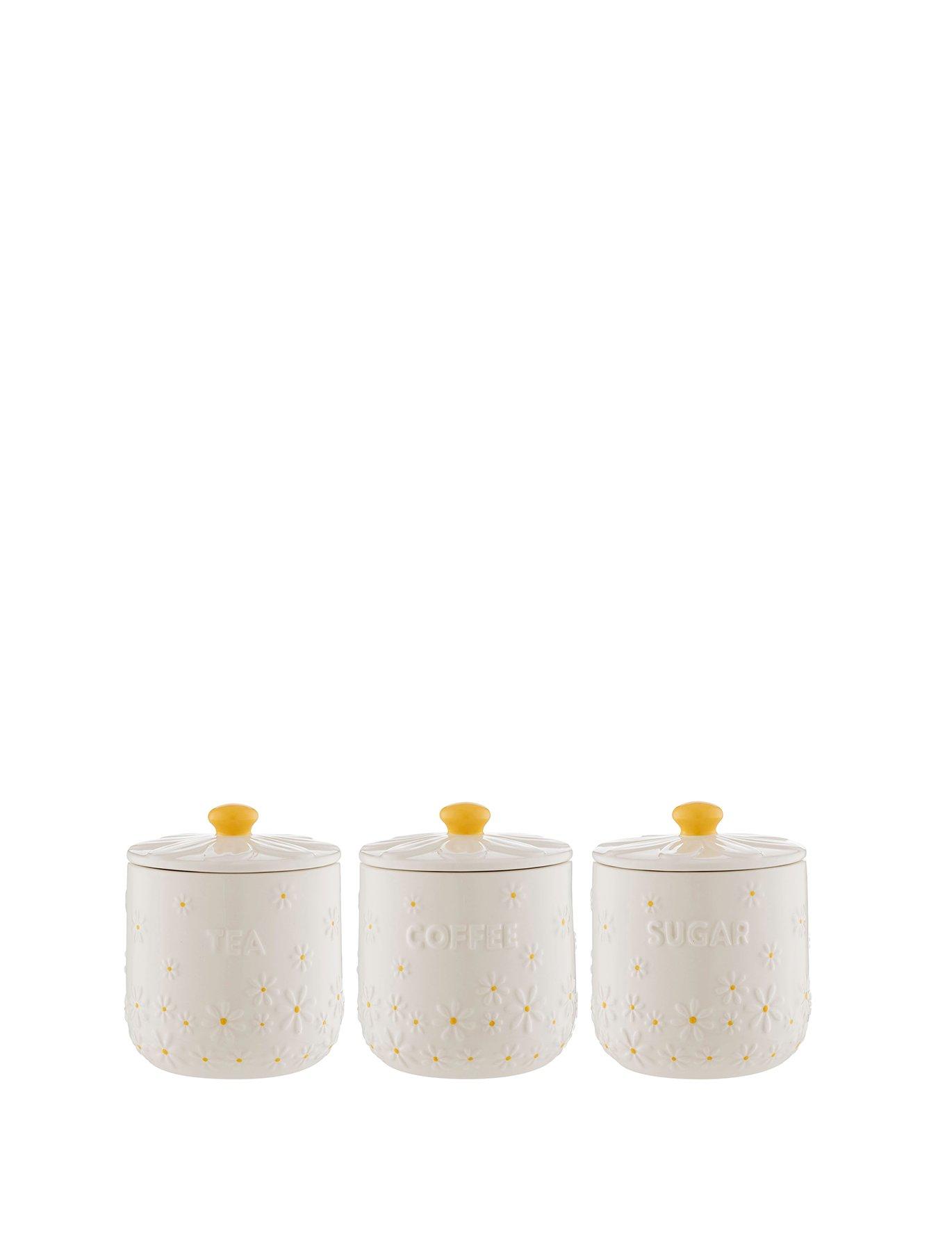 Image 2 of 3 of Price & Kensington Daisy Tea, Coffee and Sugar Set of 3 Storage Jars