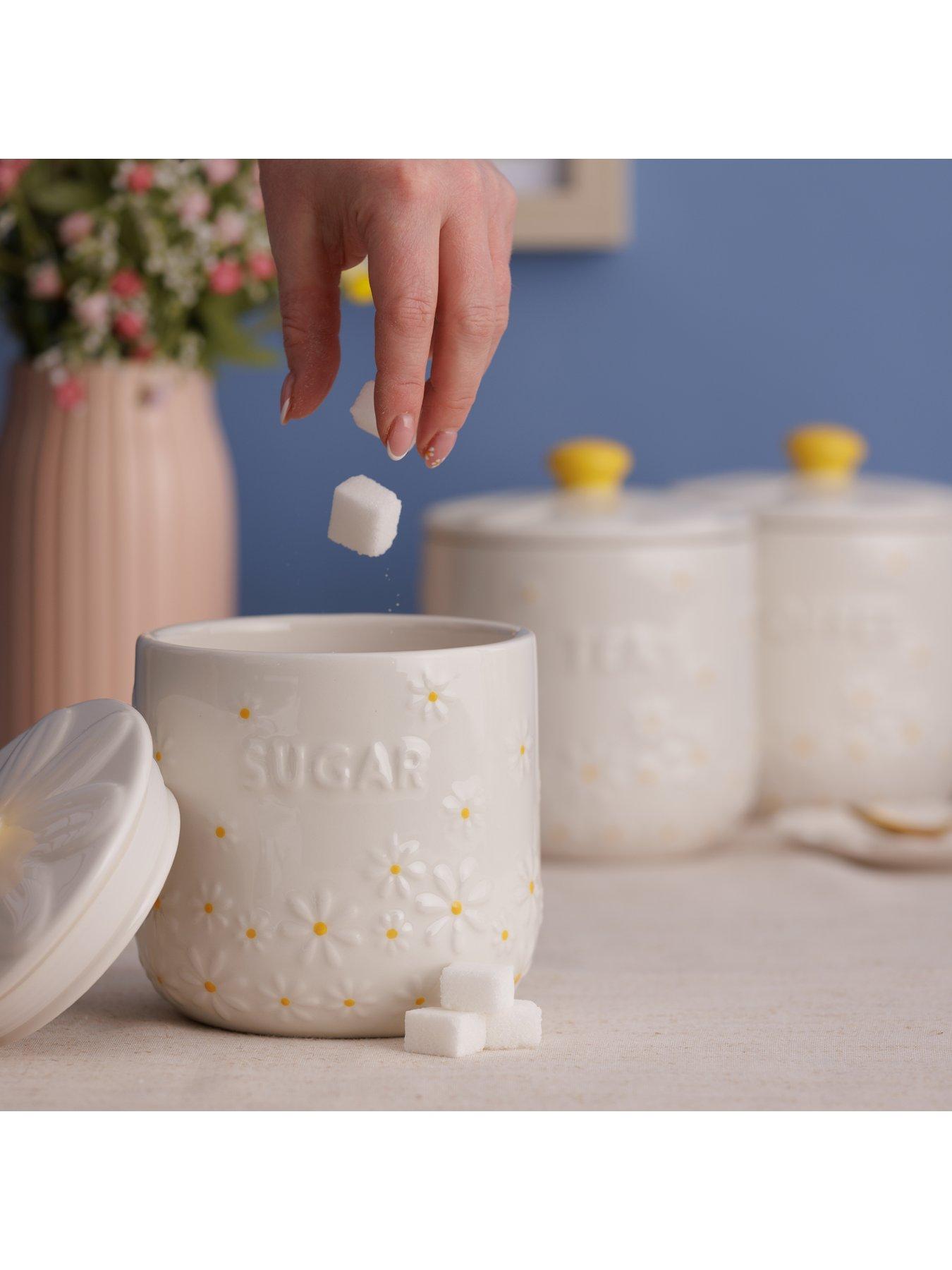 Image 3 of 3 of Price & Kensington Daisy Tea, Coffee and Sugar Set of 3 Storage Jars