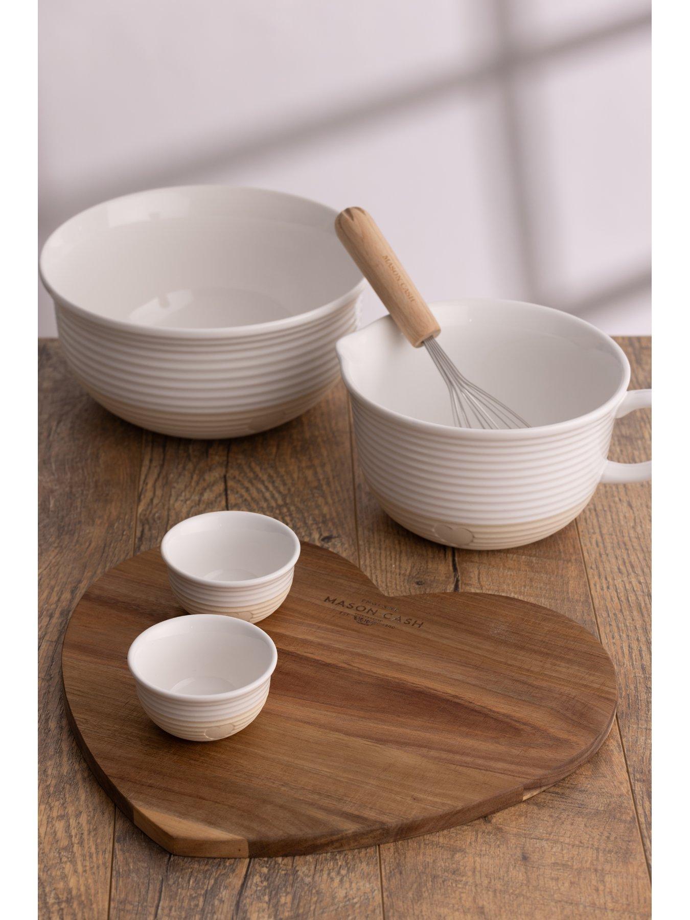 Image 3 of 4 of Mason Cash Rustic Charm Set of 3 Measuring Cups and Chopping Board