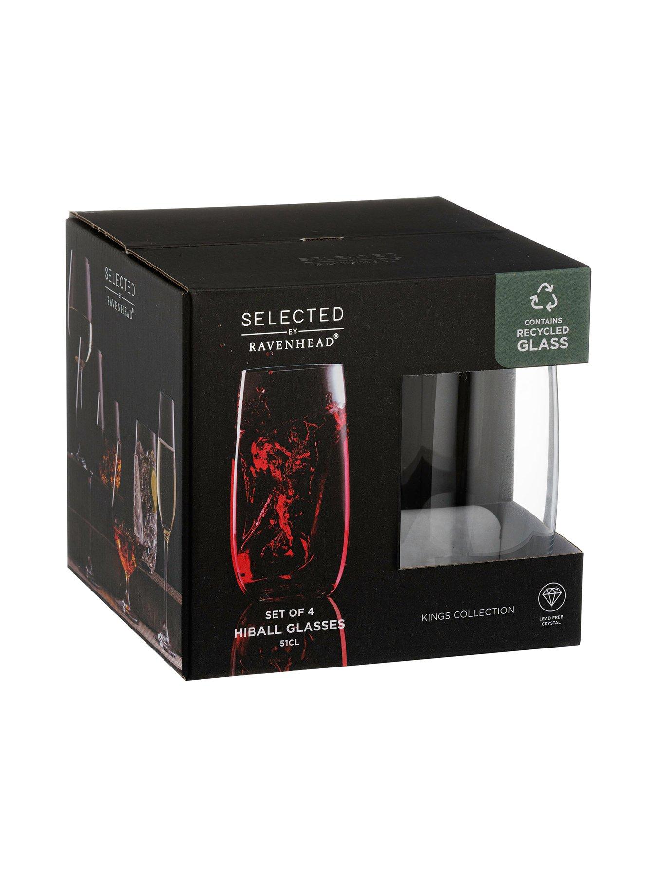 Image 4 of 6 of Ravenhead Kings Collection &ndash; Set of 4 Hiball Tumbler Glasses