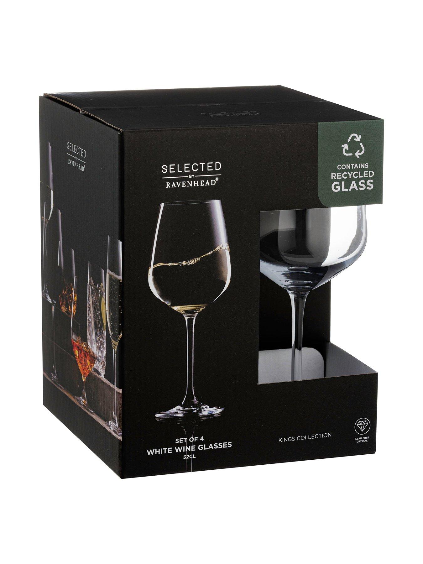 Image 4 of 5 of Ravenhead Kings Collection &ndash; Set of 4 White Wine Glasses