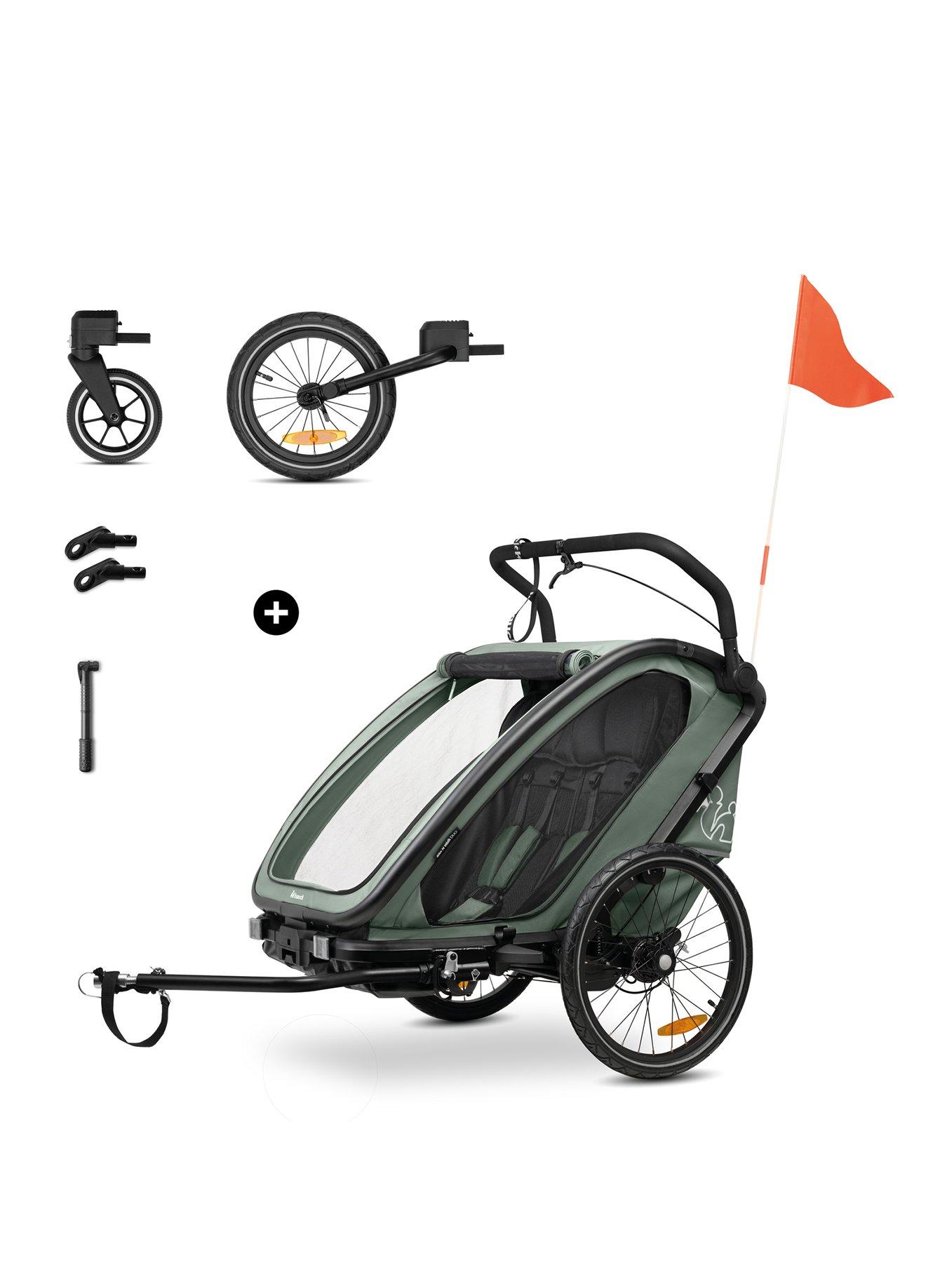 Image 1 of 8 of Hauck Bike N Walk Duo - Dark Green