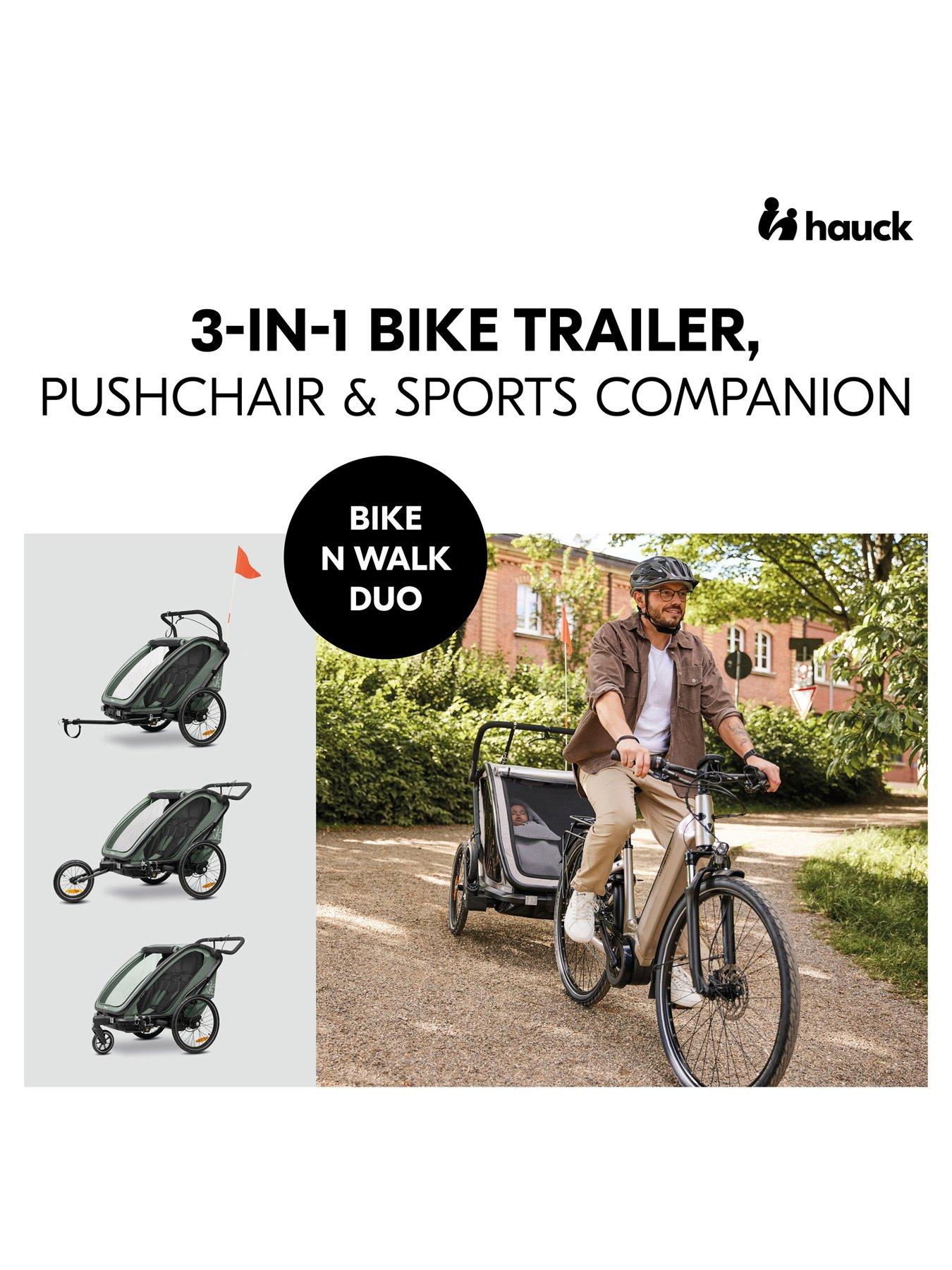 Image 2 of 8 of Hauck Bike N Walk Duo - Dark Green