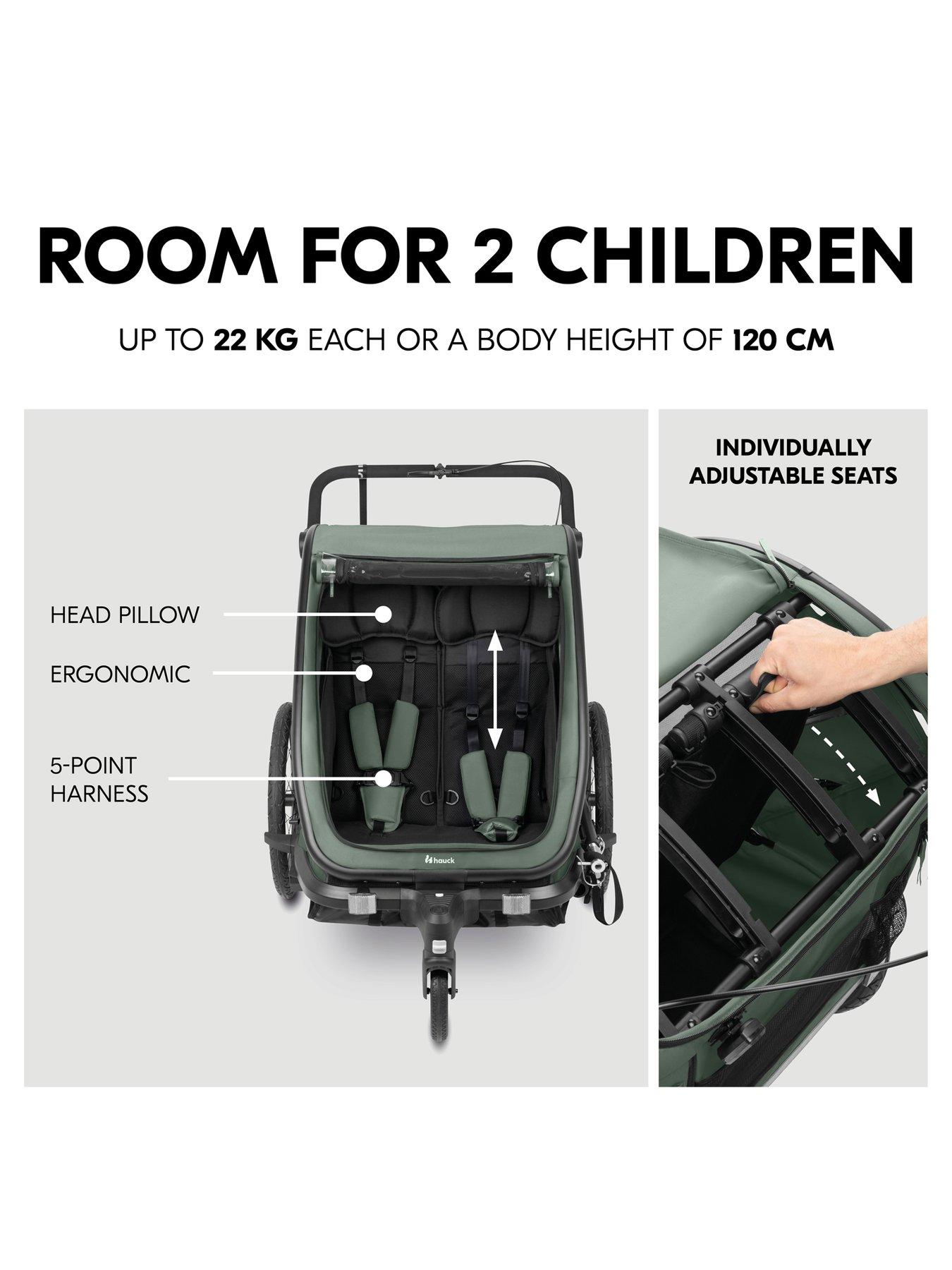 Image 4 of 8 of Hauck Bike N Walk Duo - Dark Green