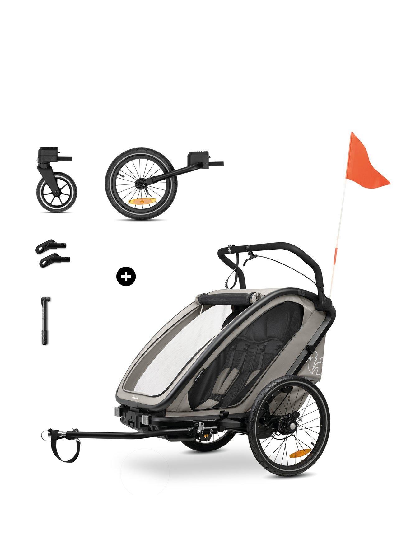 Image 1 of 8 of Hauck Bike N Walk Duo - Light Grey