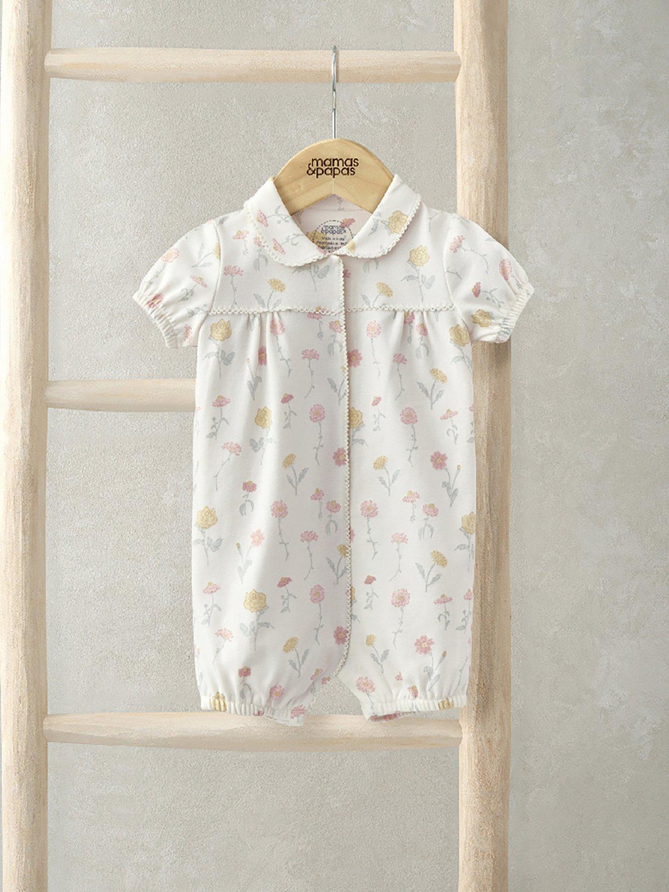 undefined Baby Girls Floral Pyjama Romper - Multi