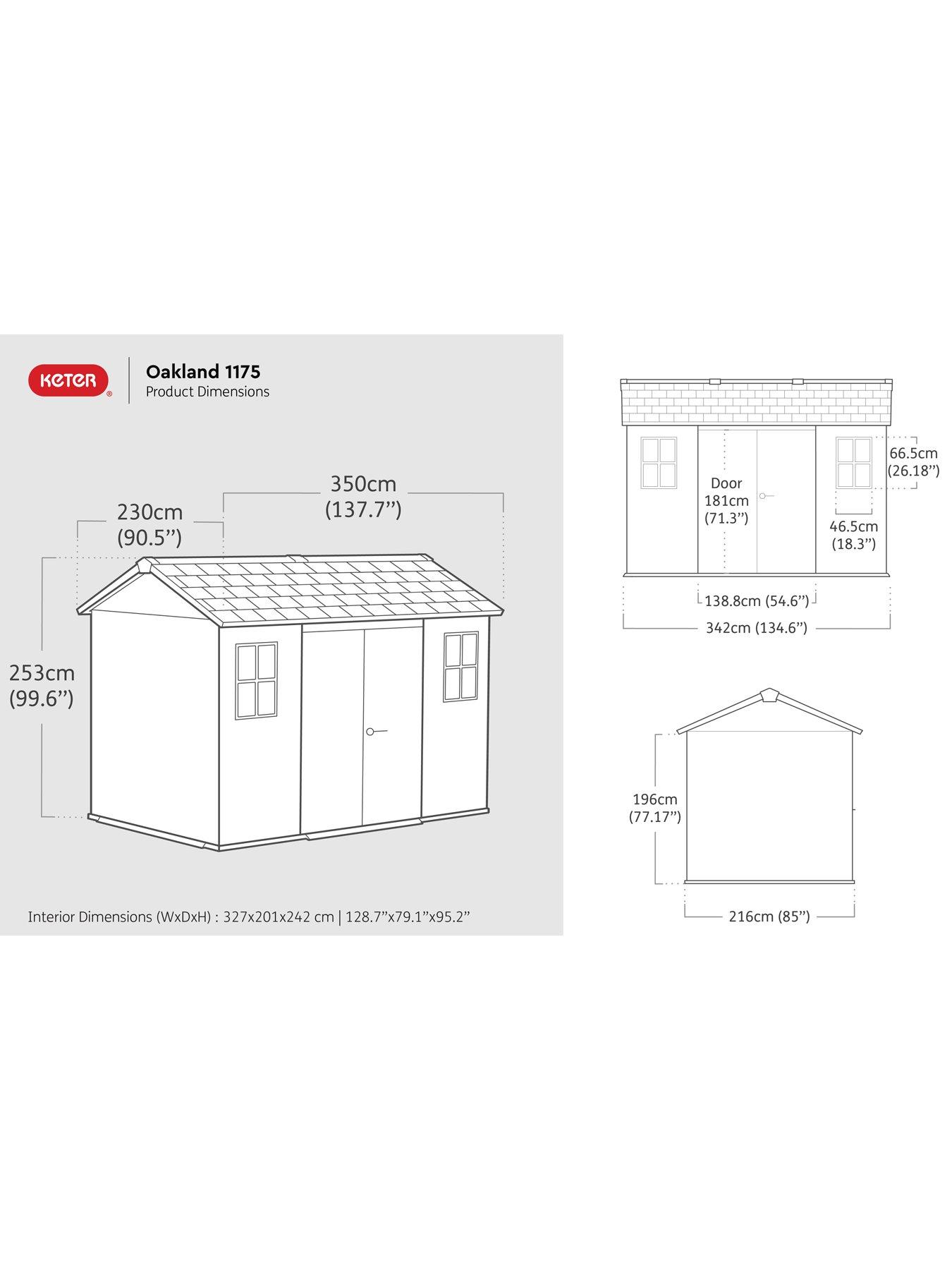 Image 7 of 7 of Keter Oakland 11x 7.5 Shed