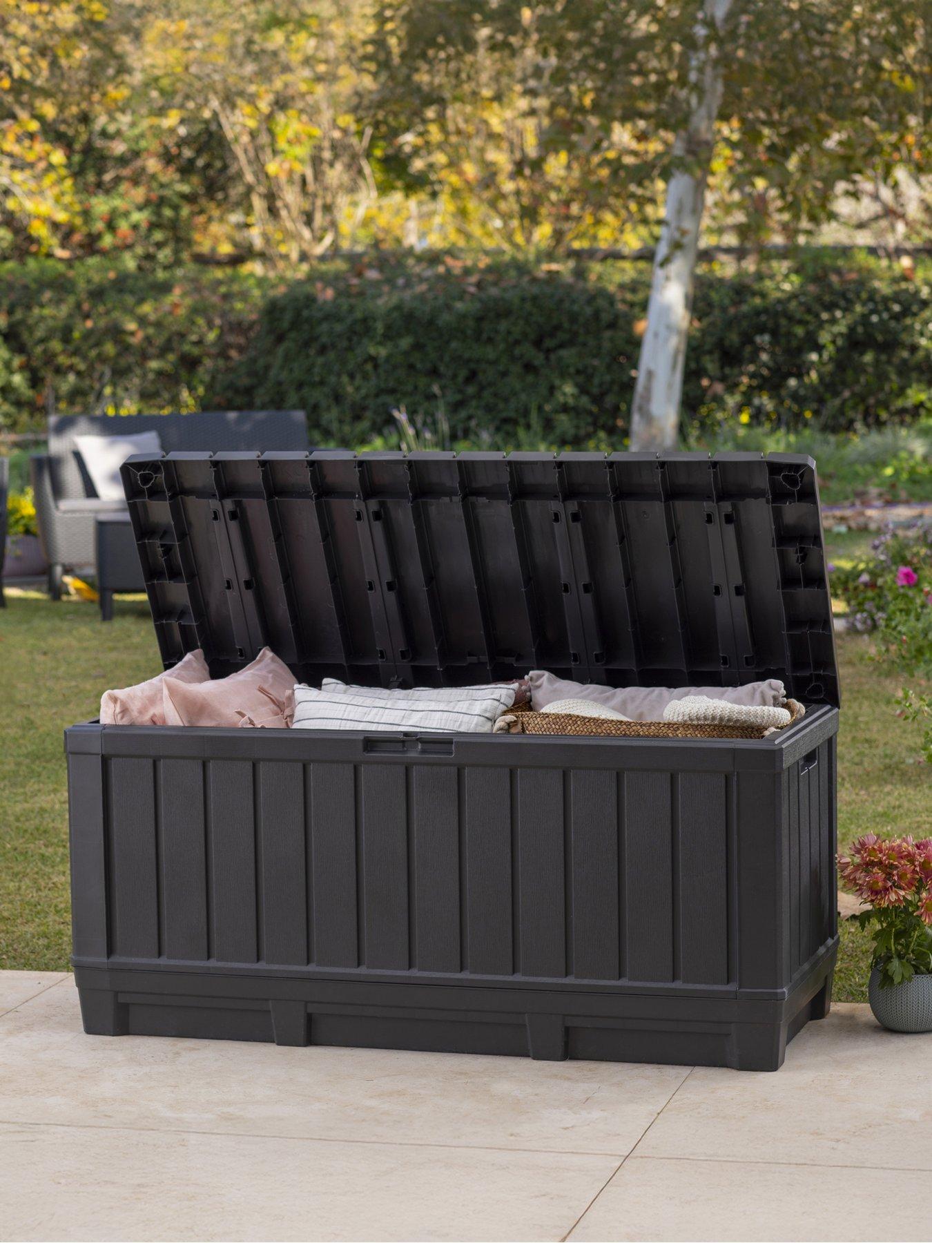 Image 1 of 7 of Keter Kentwood 350L Storage Box - Grey