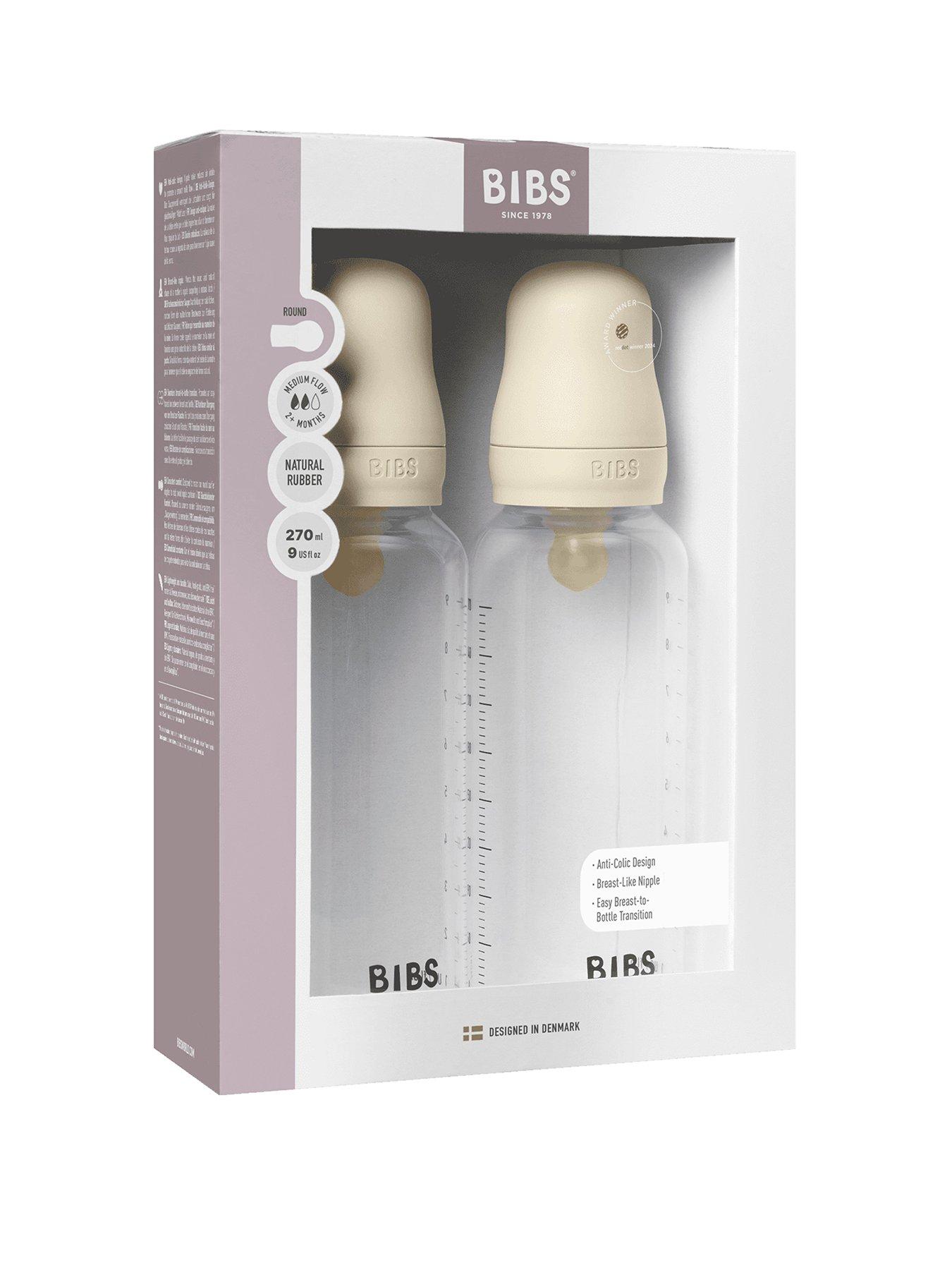 BIBS Baby Bottle Latex 2 pack 270ml