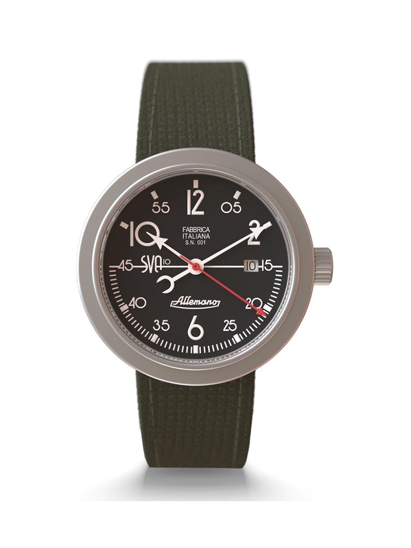 undefined Special SVA Flight Edition Black Dial Sandblasted Steel Brown Leather Strap
