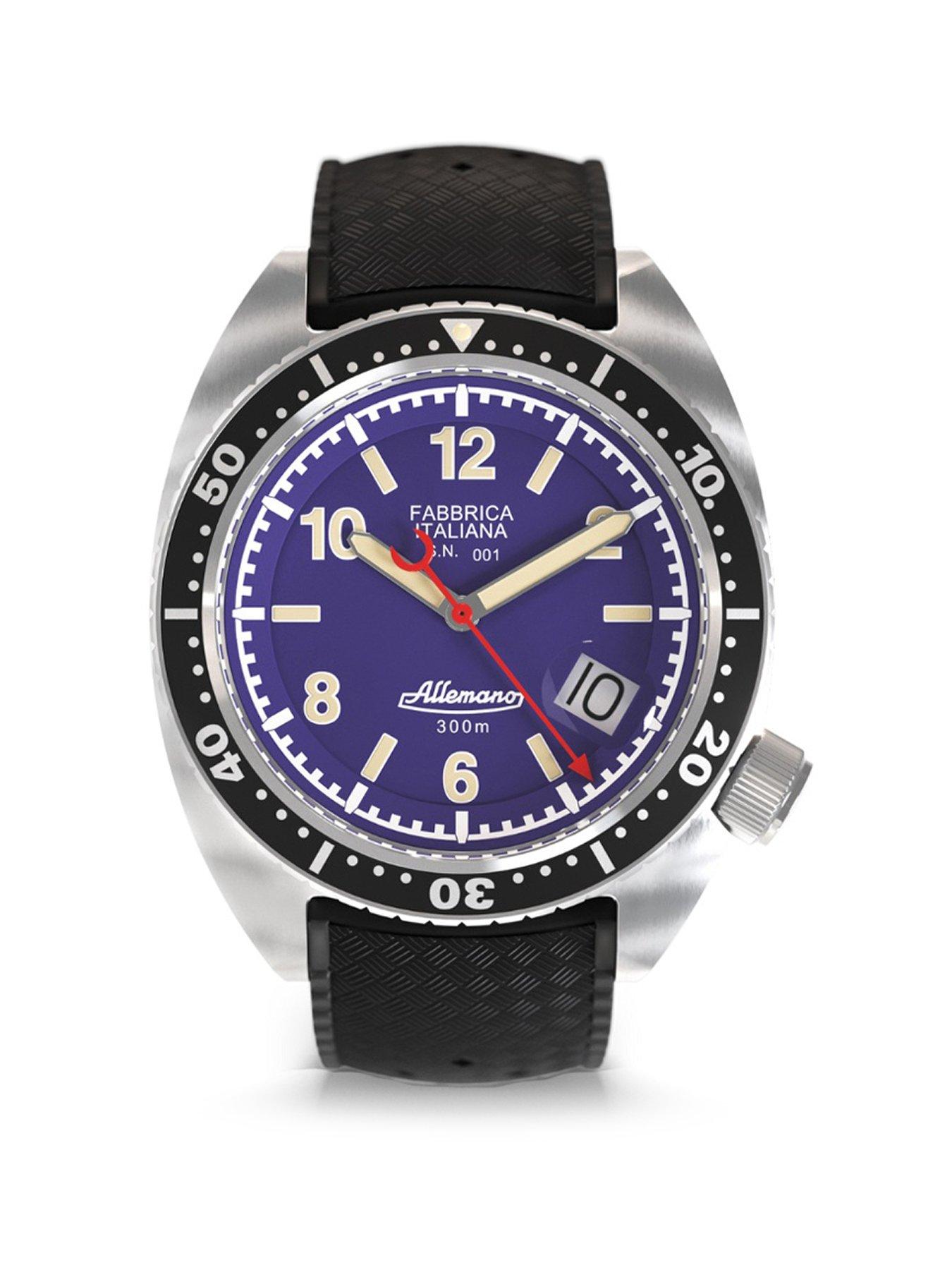 undefined 1973 Shark Diver Violet Dial Steel Bracelet and Additional Depth Gauge