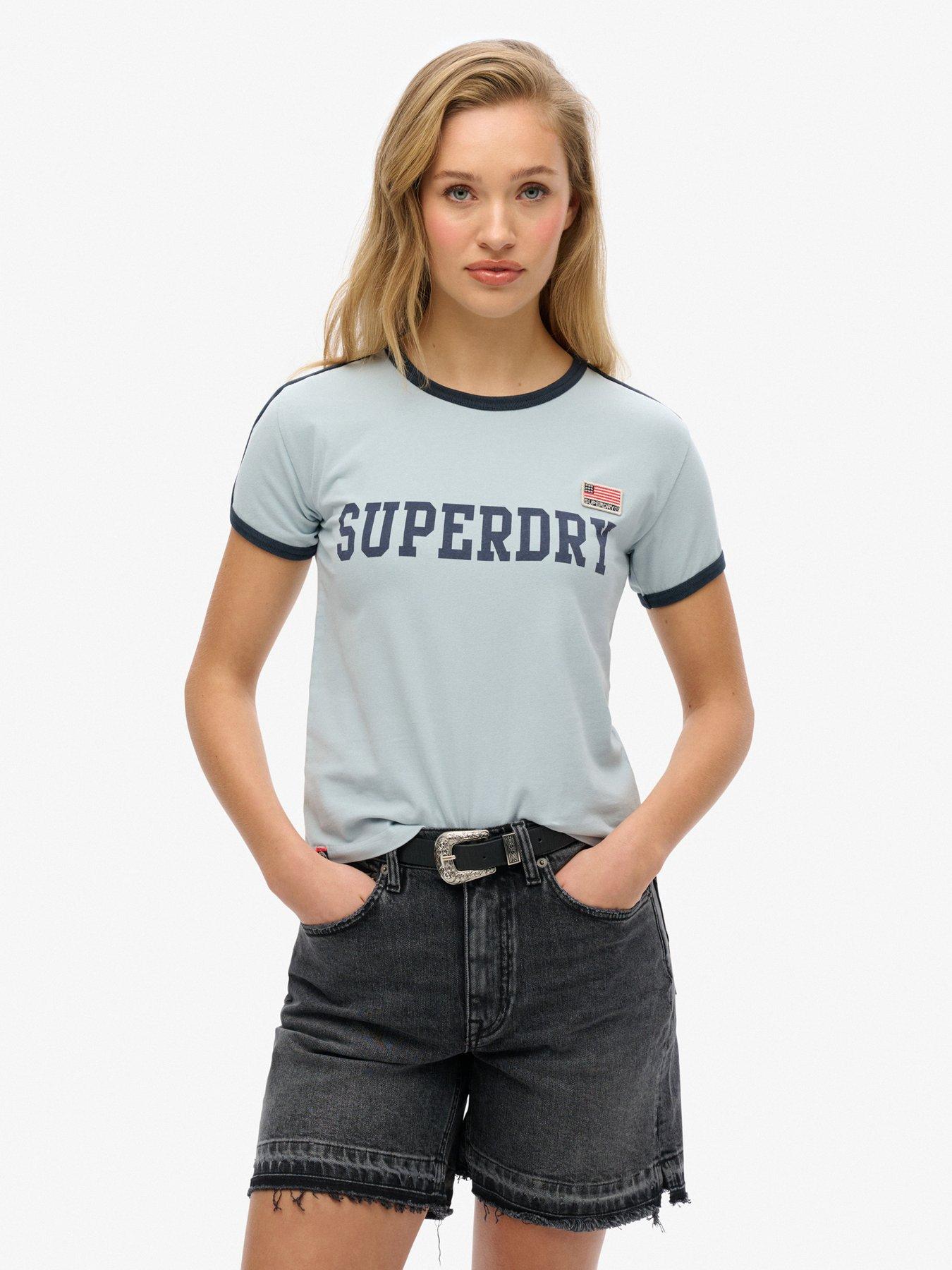 undefined Athletic Essential Stripe T-Shirt - Blue