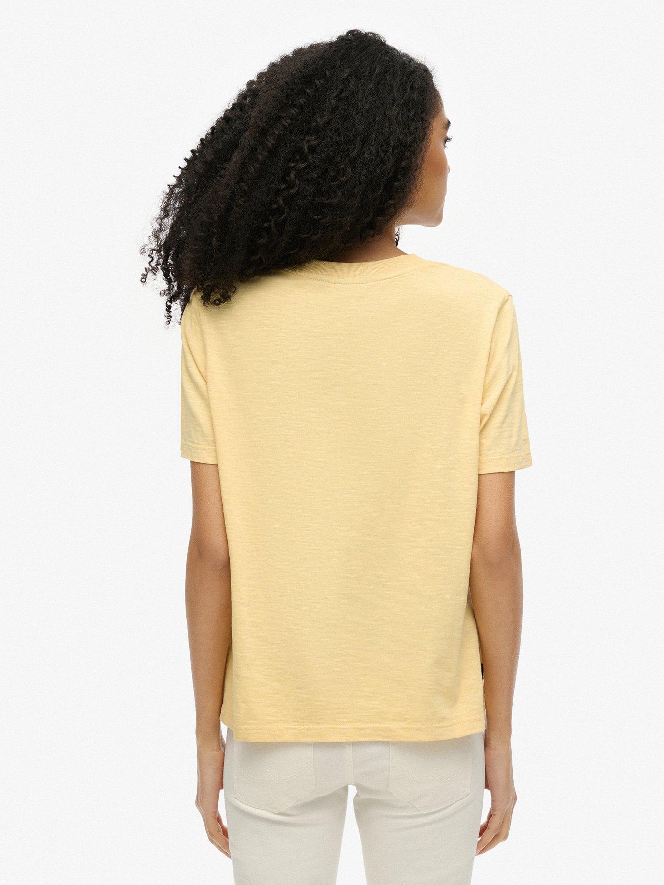 Image 2 of 5 of Superdry Essential Logo Washed T-Shirt - Yellow