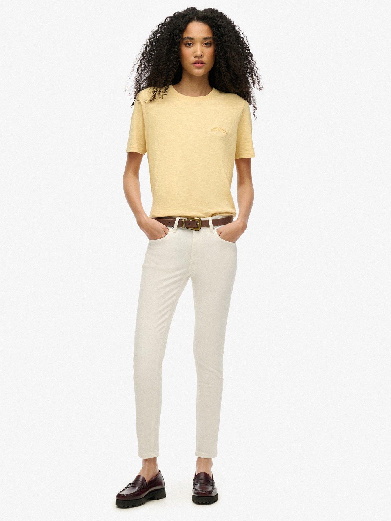 Image 3 of 5 of Superdry Essential Logo Washed T-Shirt - Yellow